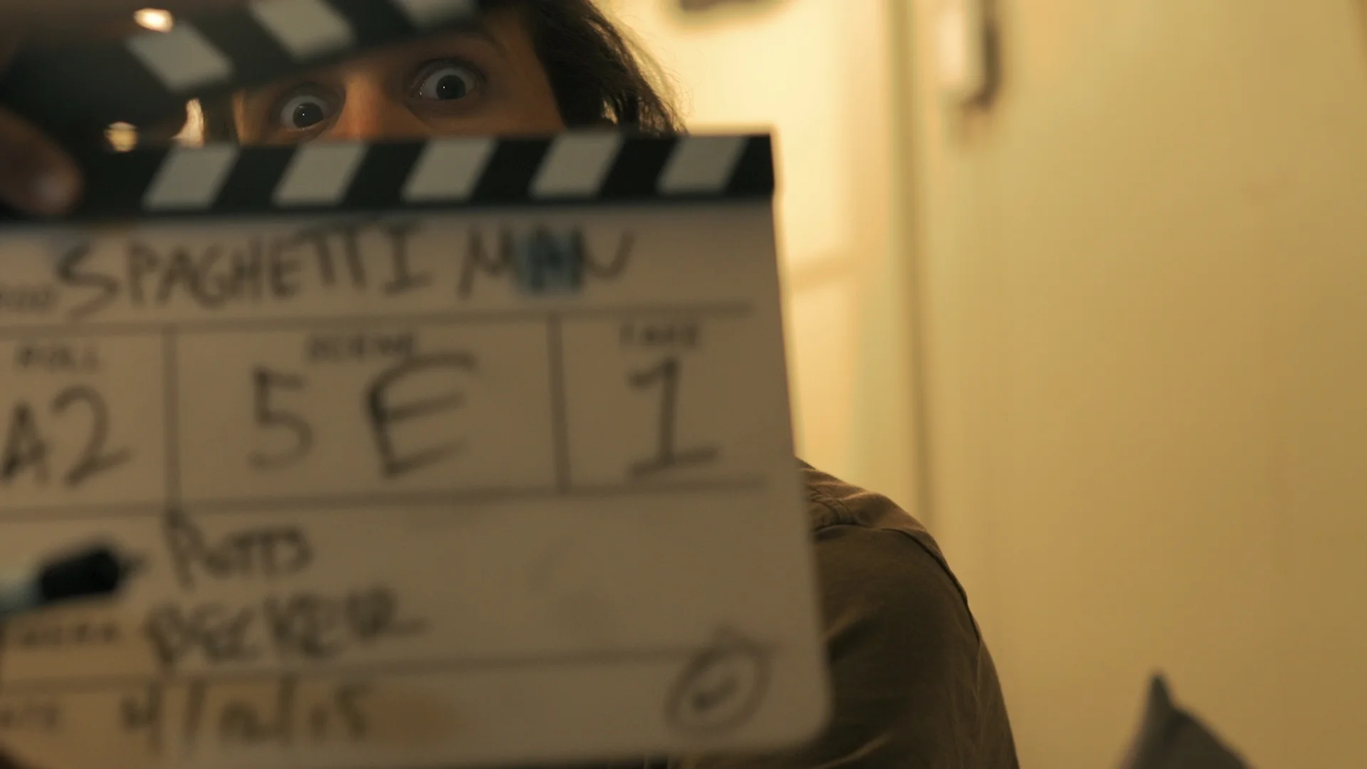  A real slate means a real movie, sorry, film.