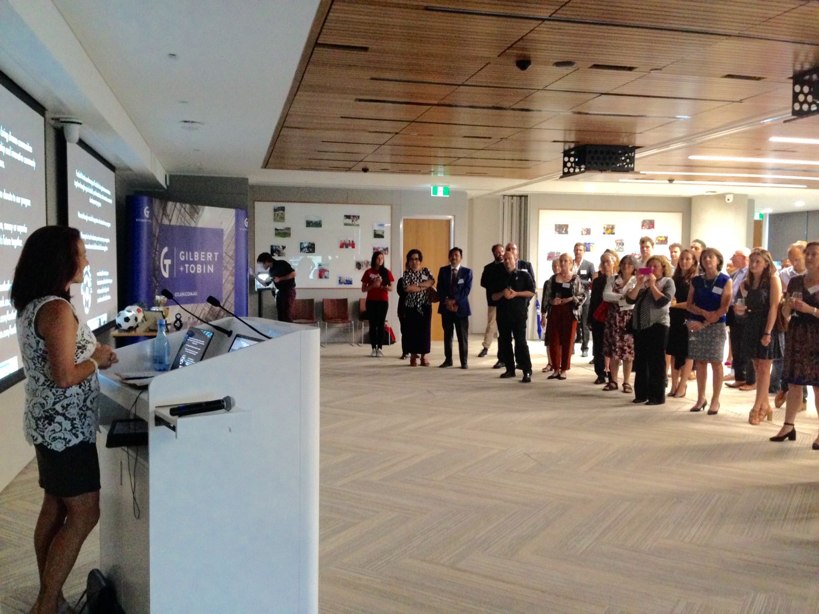 Founder Anne Bunde-Birouste introduces Moya Dodd.