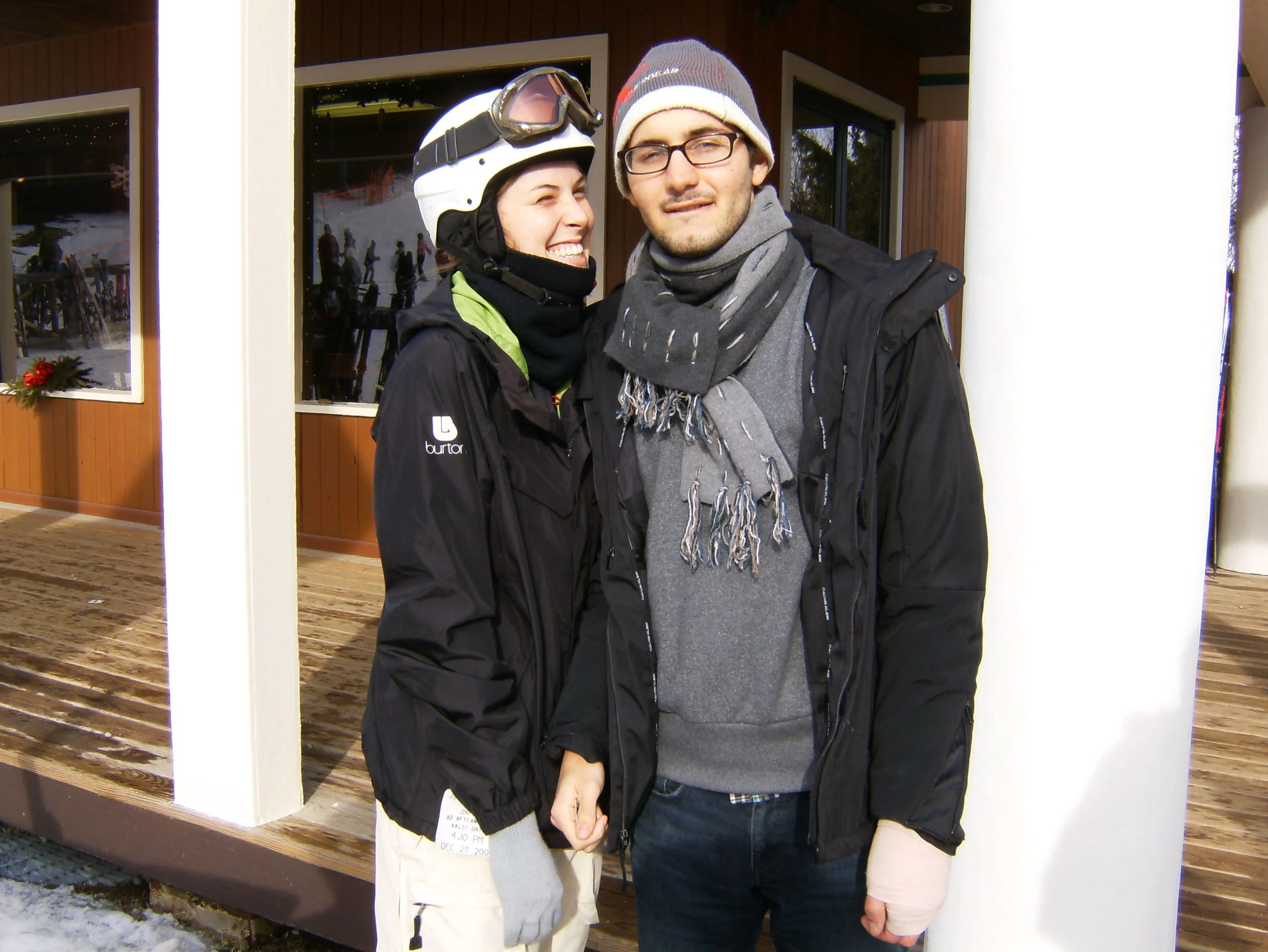 Burr after Christmas 2007 Skiing with Selby