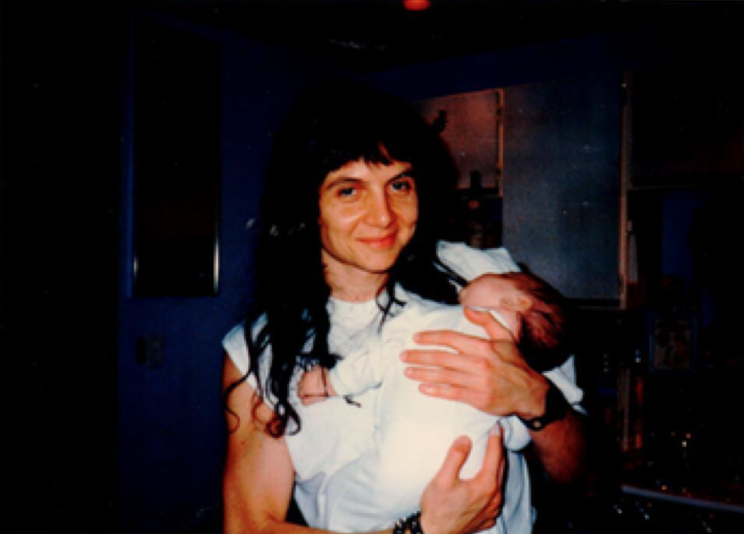 Baby Paris with Godfather Philippe