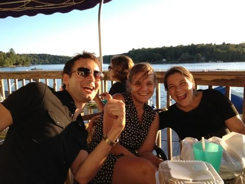 paris, uki, corina, white lake family dinner