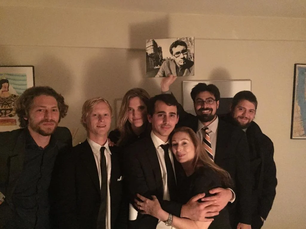 Caro with the Browning boys and Paris after party