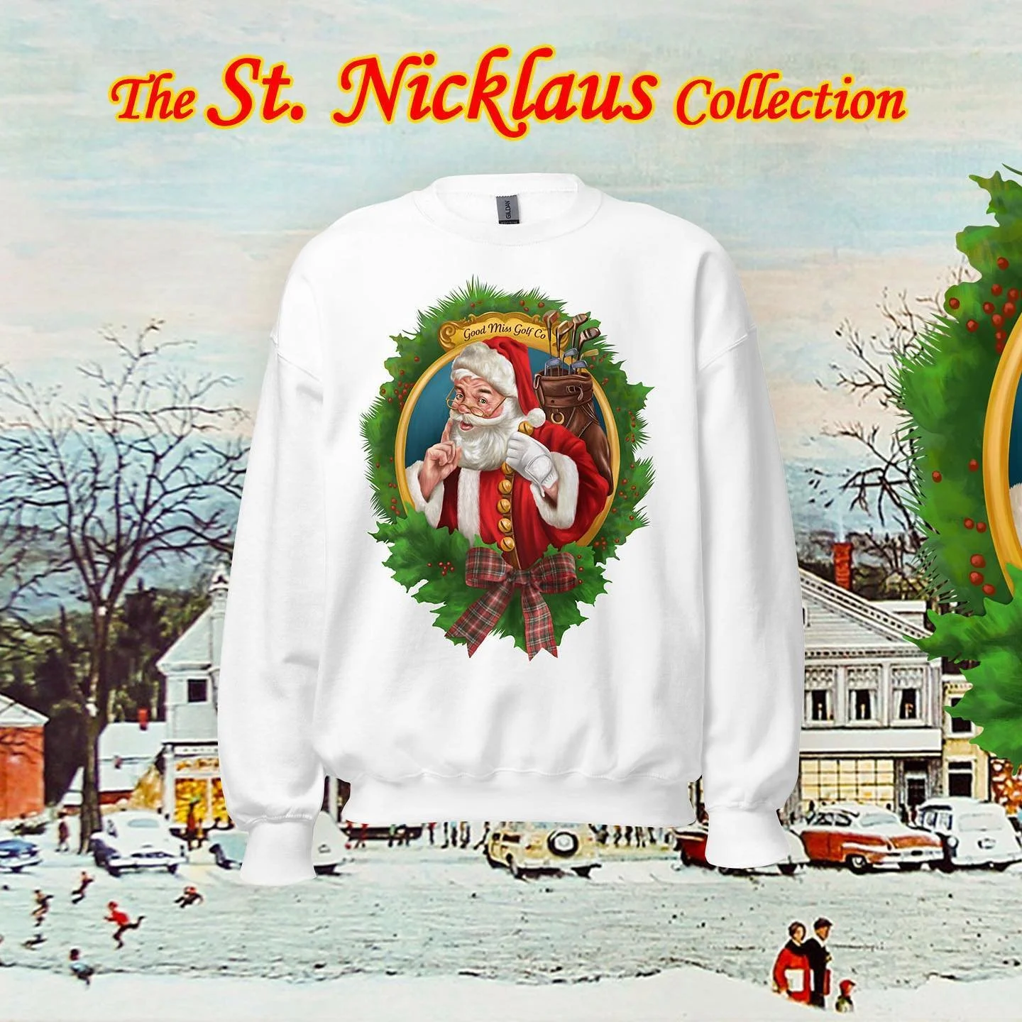 The St. Nicklaus Collection is here!! Forget the ugly Christmas sweaters. Shop our St. Nick sweatshirts and hoodies and be the best dressed golfer all month long.

Order by December 10th and receive yours before Christmas! Only at www.goodmiss.golf

