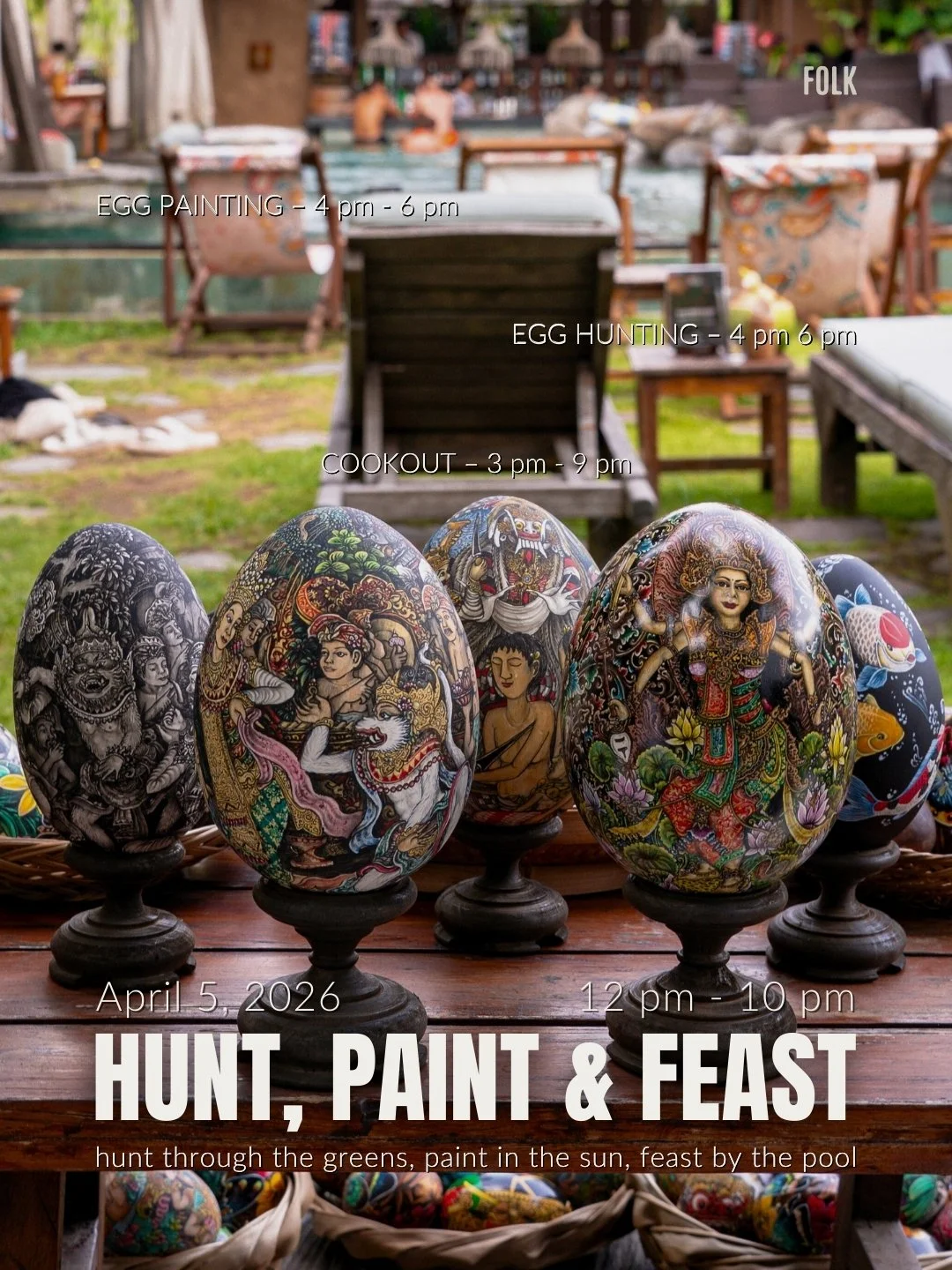 celebrate easter in ubud at folk pool