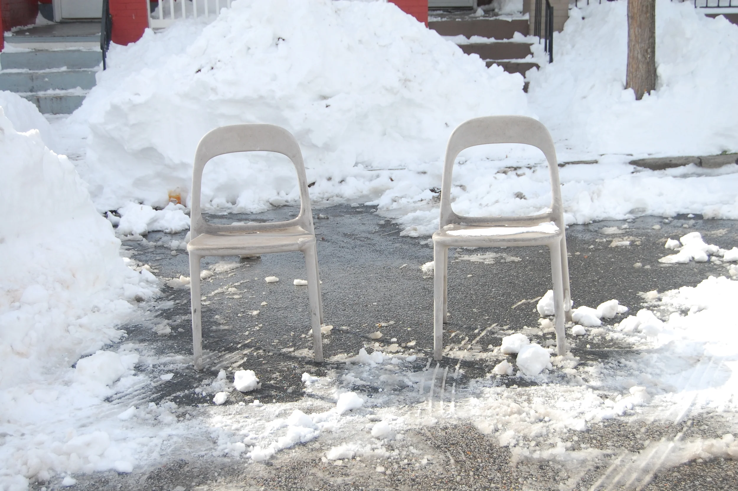 Baltimorean Tradition of Placing Chairs to Save Shoveled Parking Spots