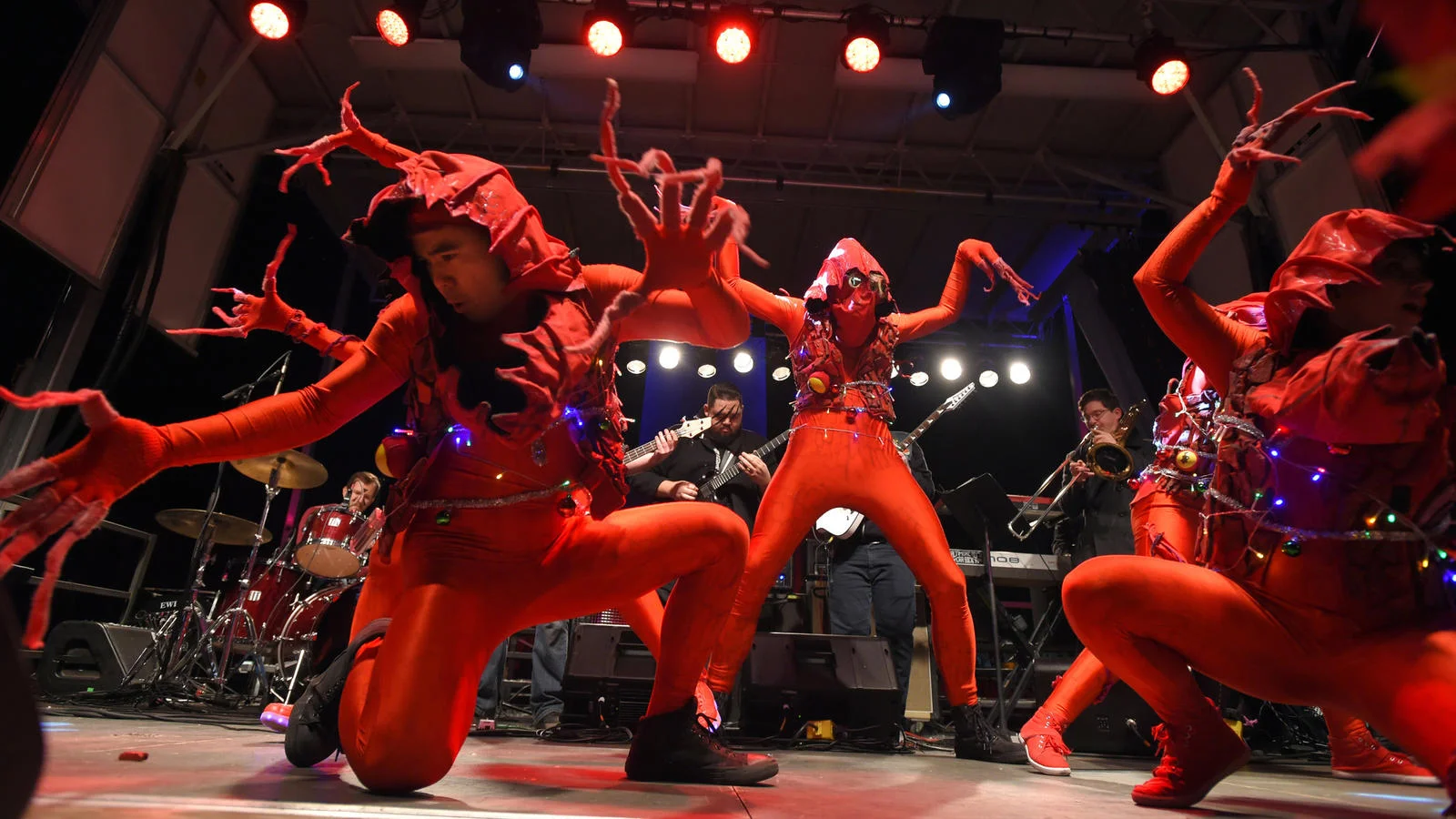 Photo by Lloyd Fox, "Nog Tree Dance" with Baltimore Rock Opera Society
