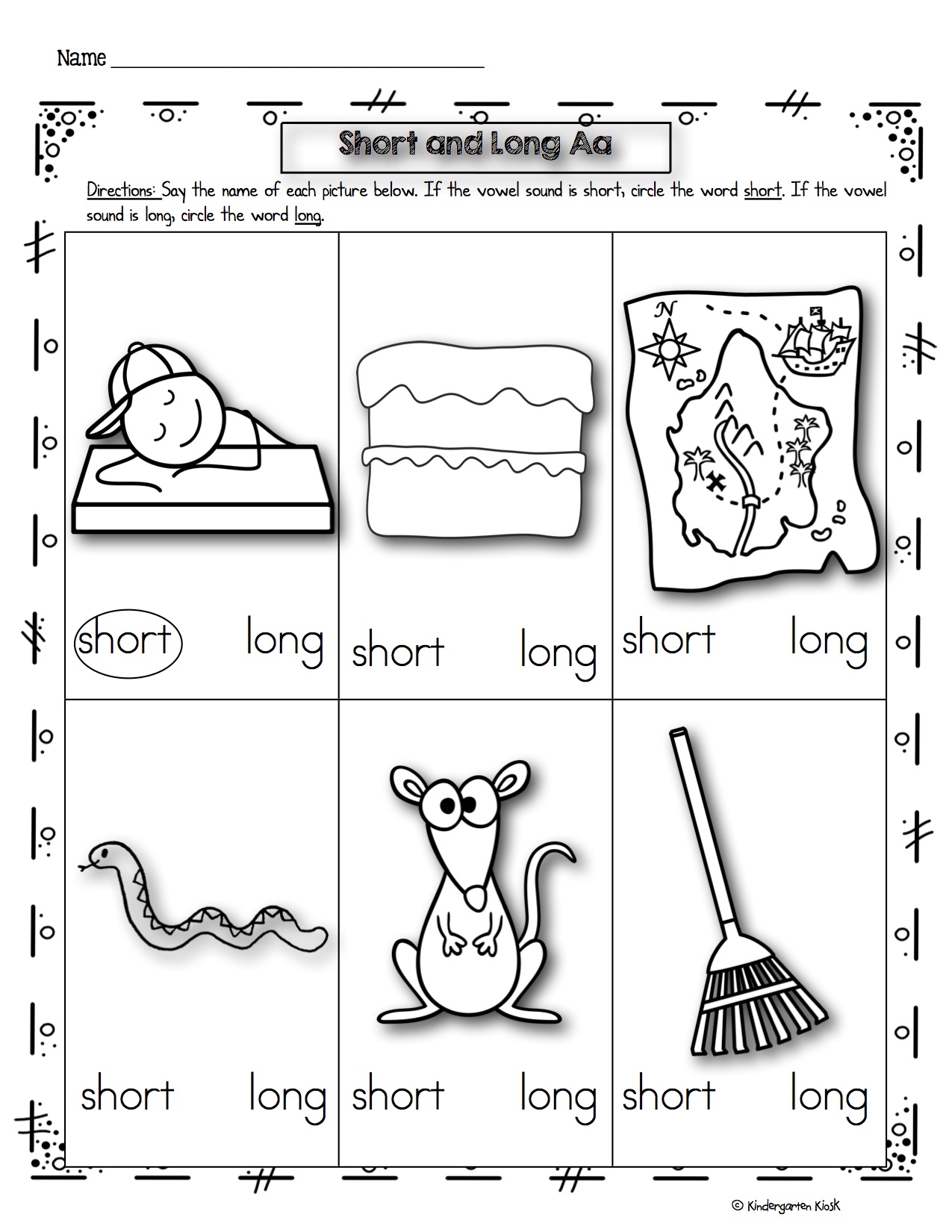 phonics prep vowels medial sound worksheets kindergarten kiosk