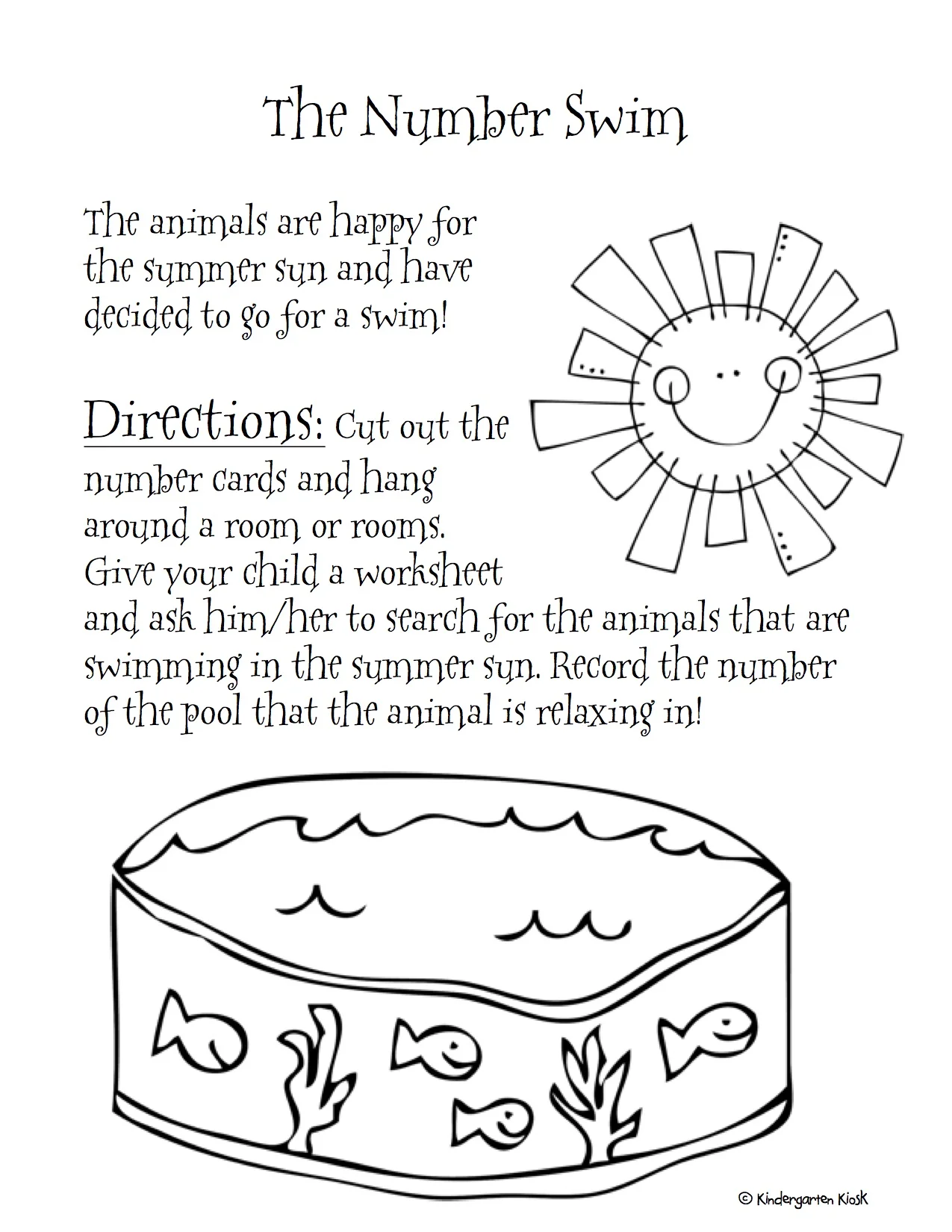 July Kindergarten Homework Packet Kindergarten Kiosk