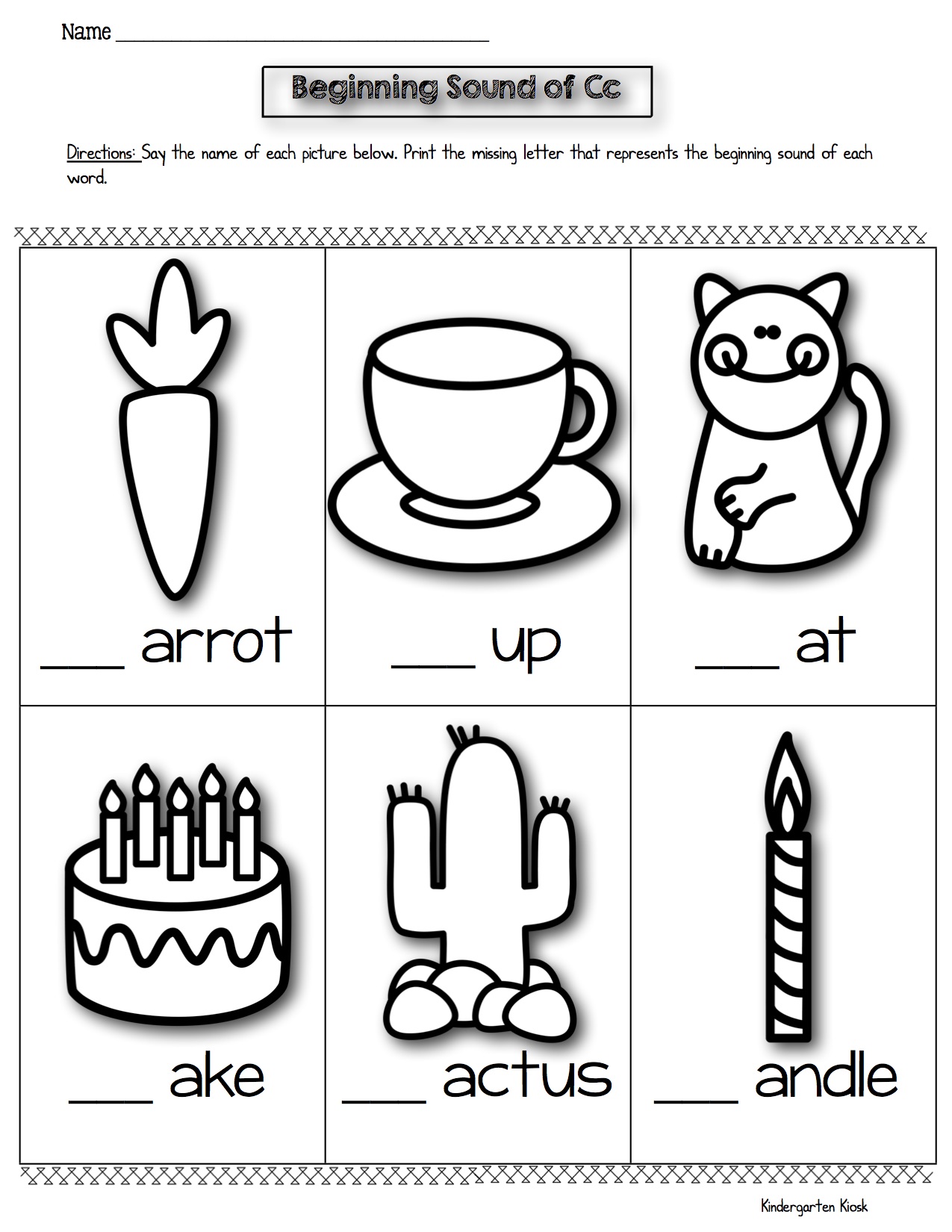 Alphabet Phonics Worksheet