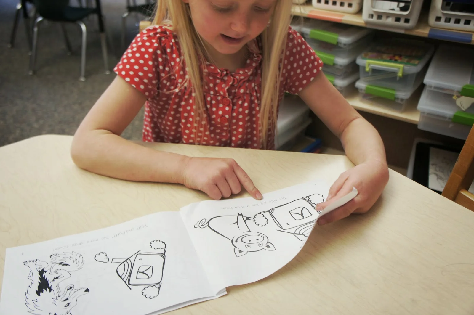 In February, I use the Three Little Pigs during guided reading lessons to teach reading strategies through a familiar and supportive story.