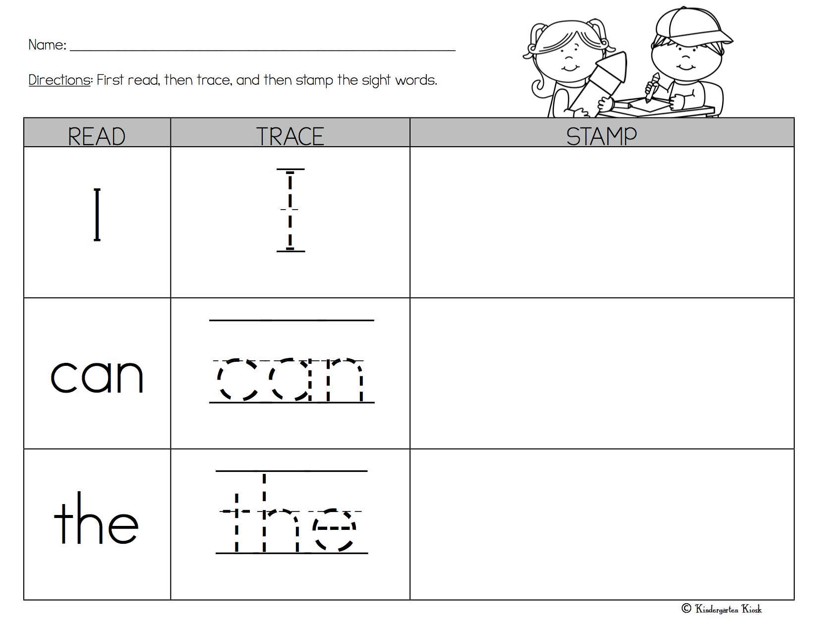 Wonders Kindergarten Sight Word Worksheets — Kindergarten Kiosk Pertaining To Sight Words Worksheet For Kindergarten
