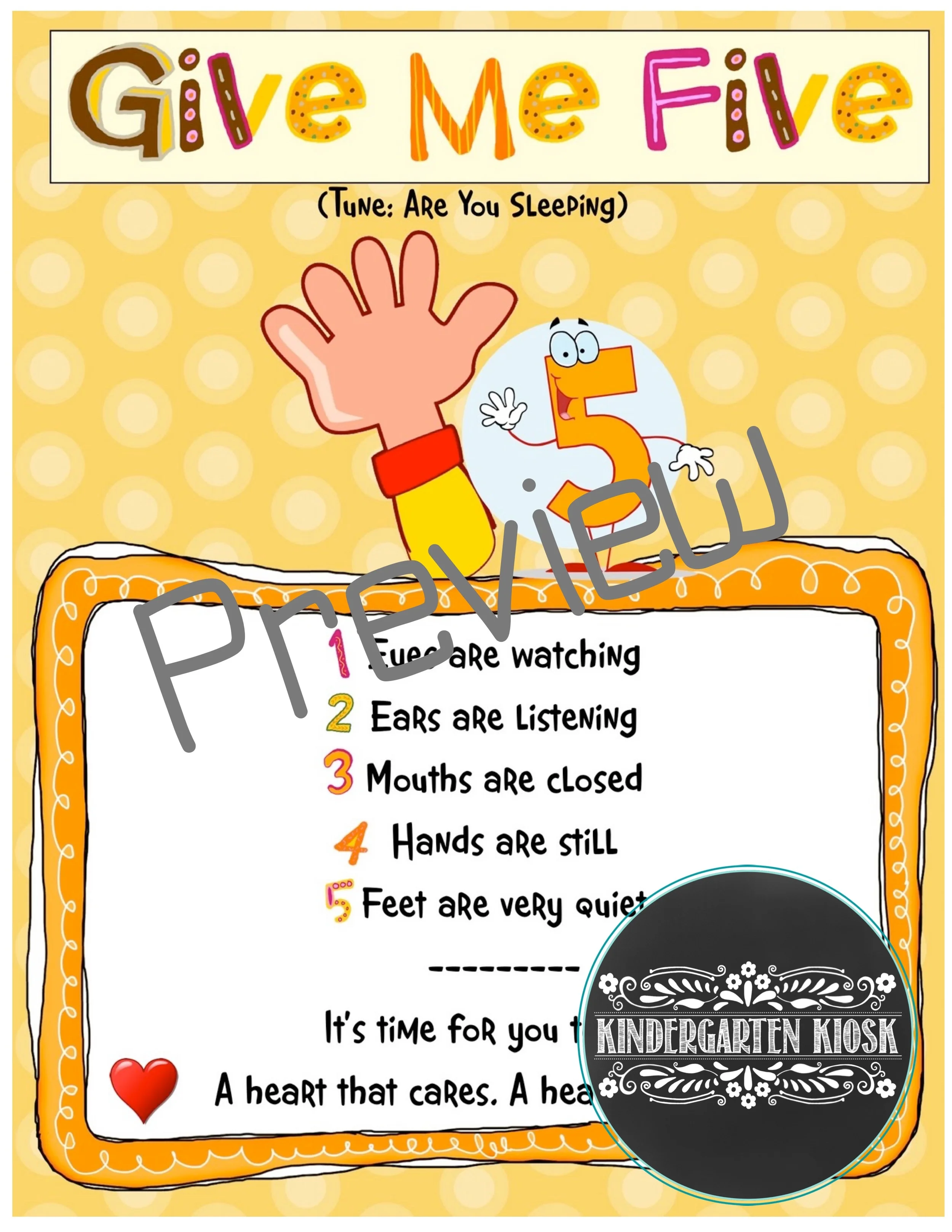 Give Me Five: Behavior Management To a Catchy Tune