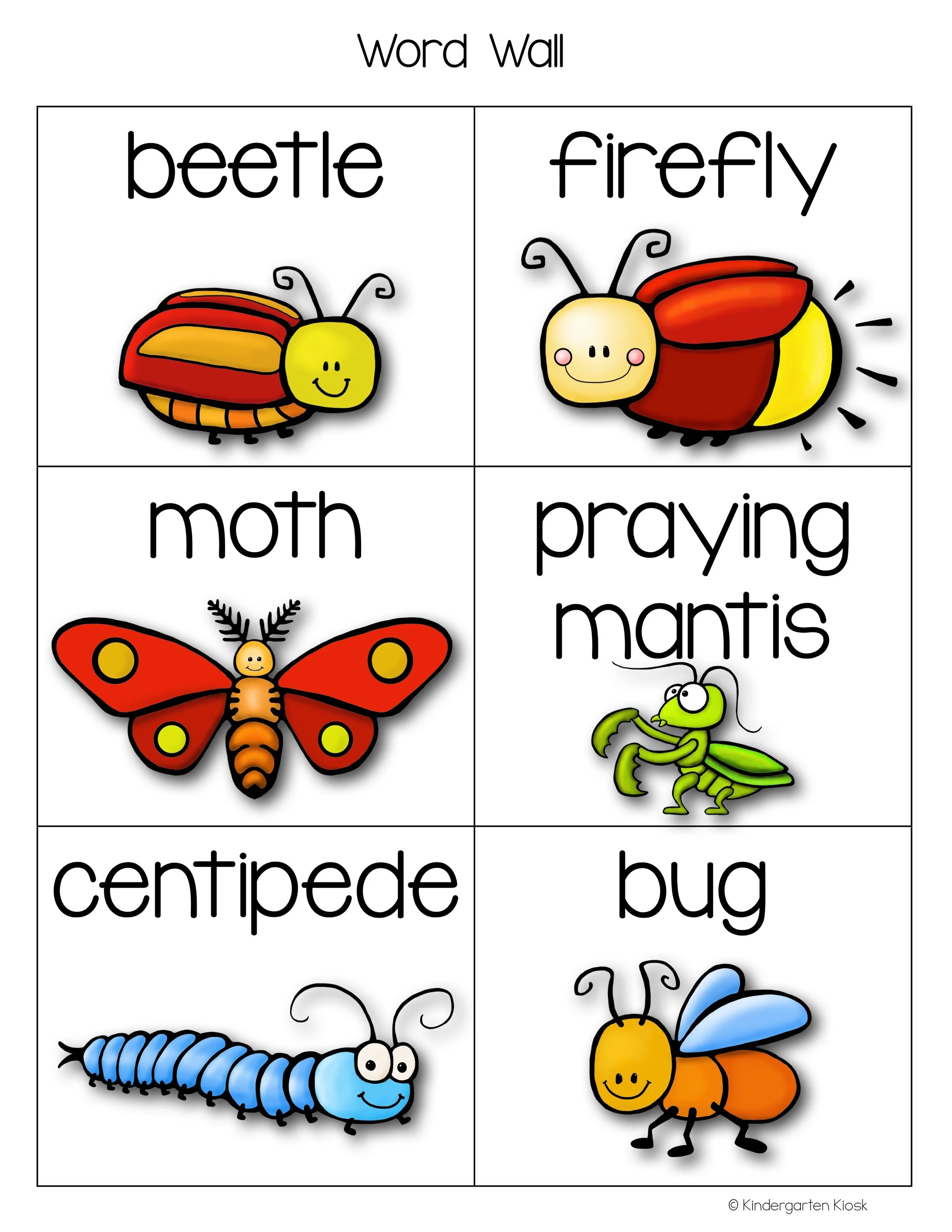 Insect Writing Activities — Kindergarten Kiosk