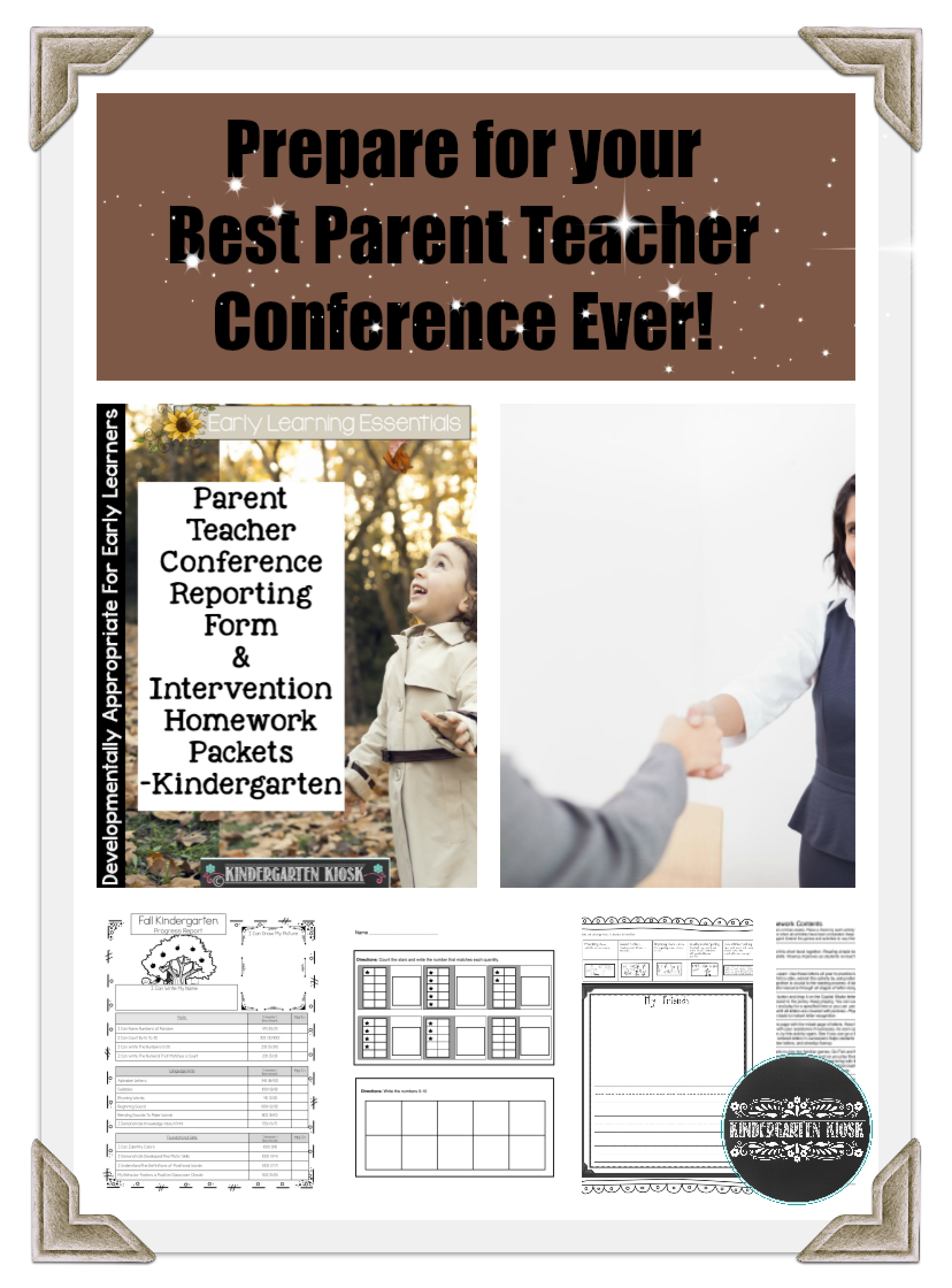 Preparing for Fall Parent Teacher Conference in Kindergarten