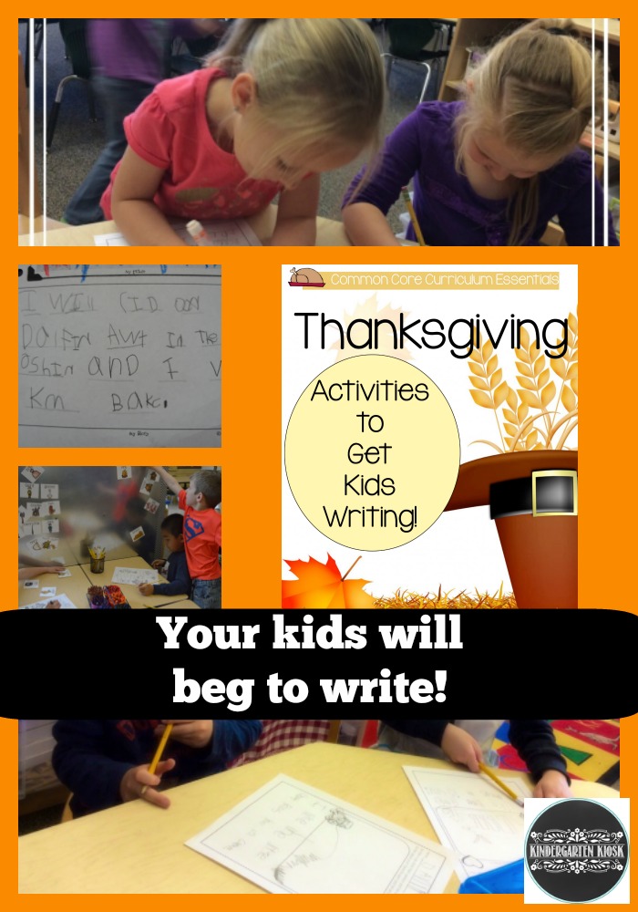 Thanksgiving Activities to Get Your Kids Writing!