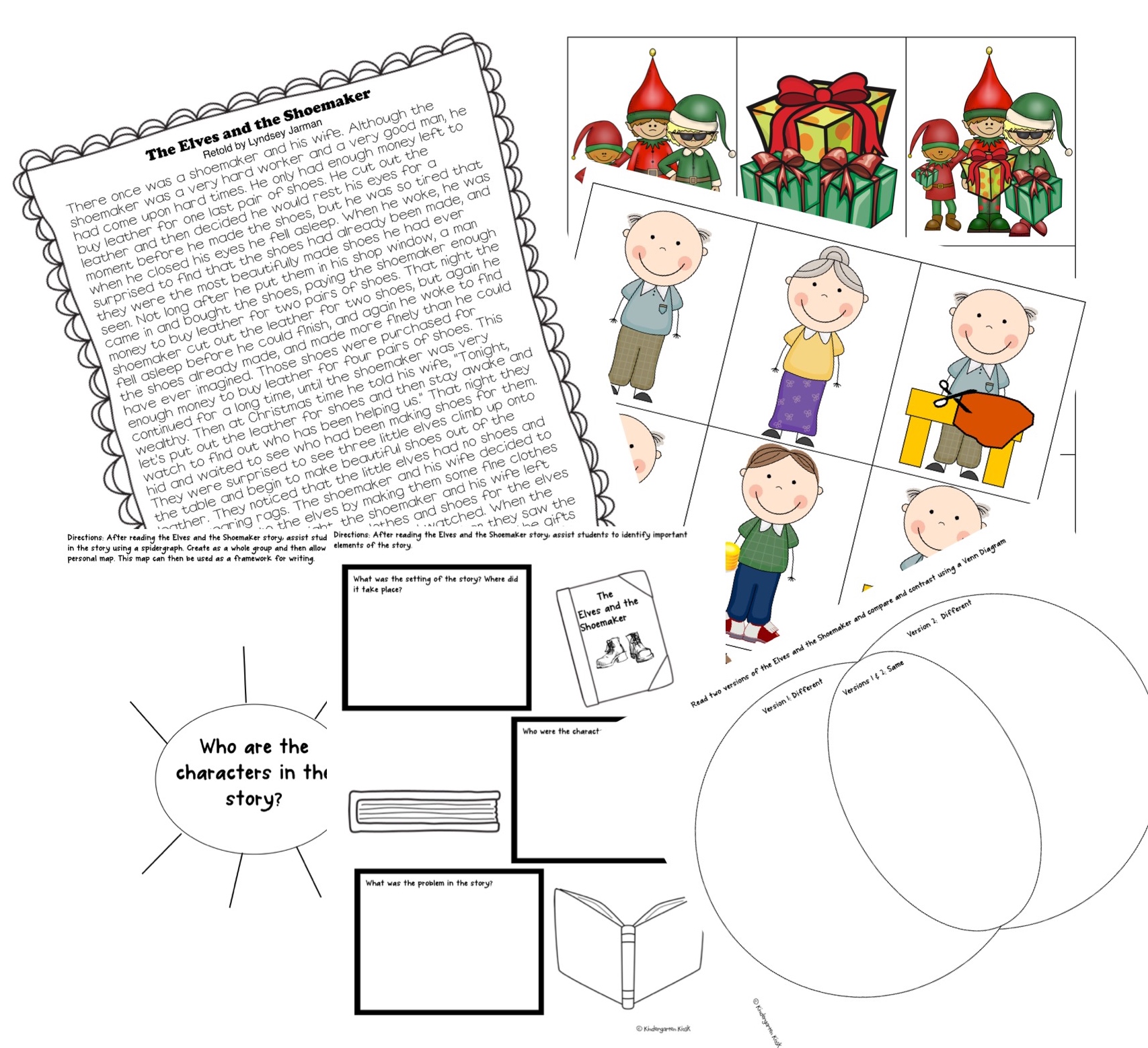 The Elves and The Shoemaker Storytelling Activity.
