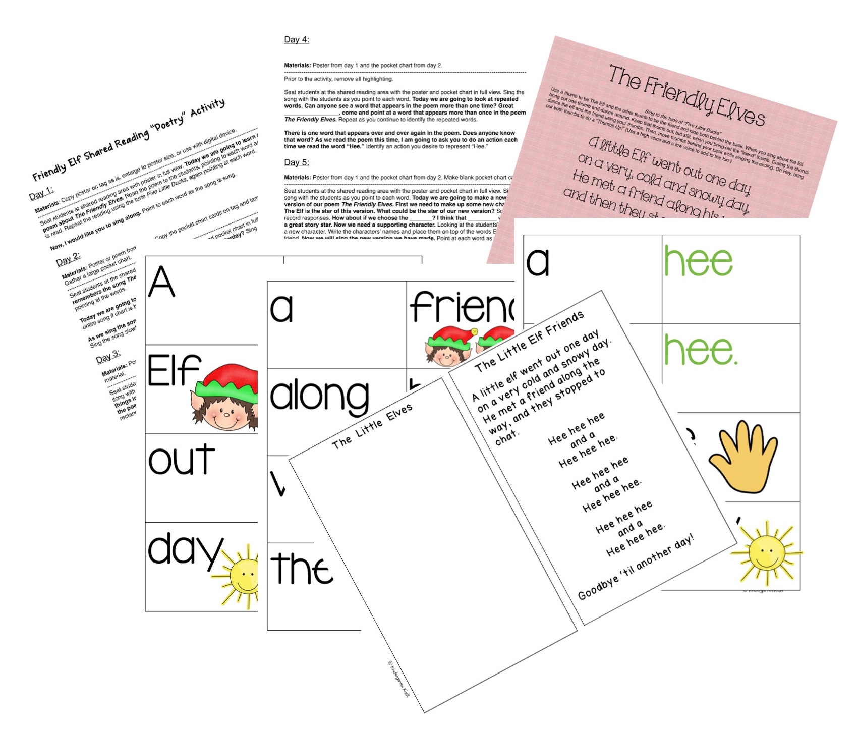 The Little Elves Poetry Activity: 5 Day Plan