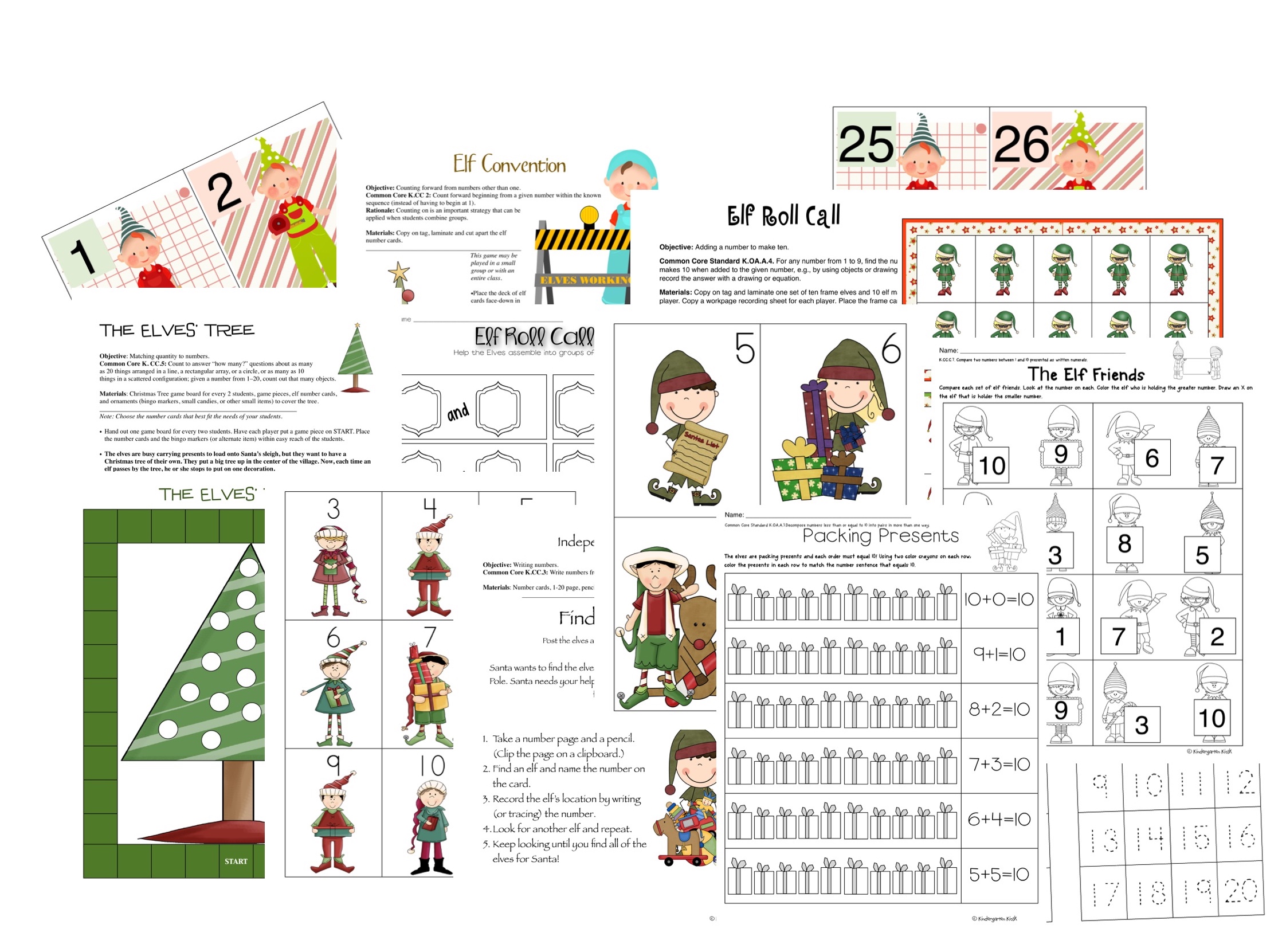 A sample of the included math lessons and worksheets.