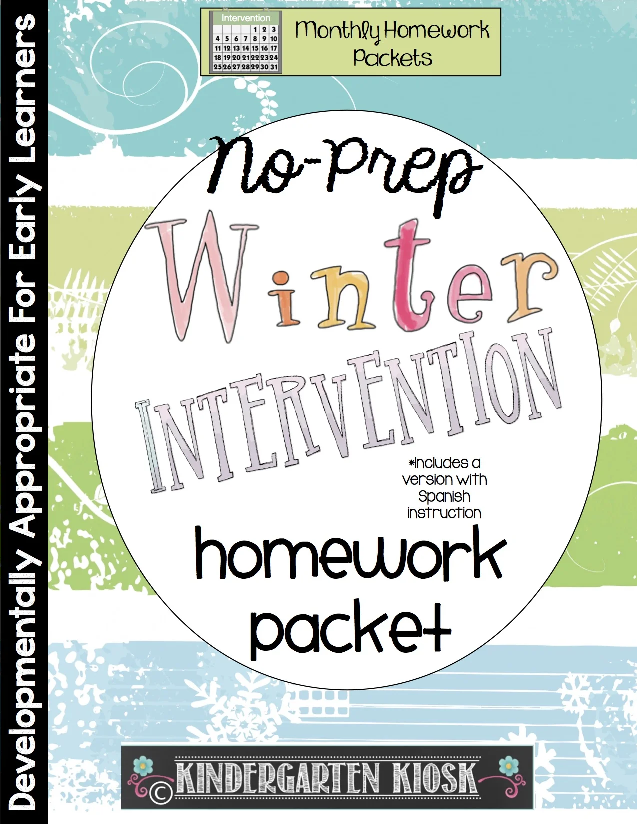 RTI or Conference Homework Winter Packet: Kindergarten