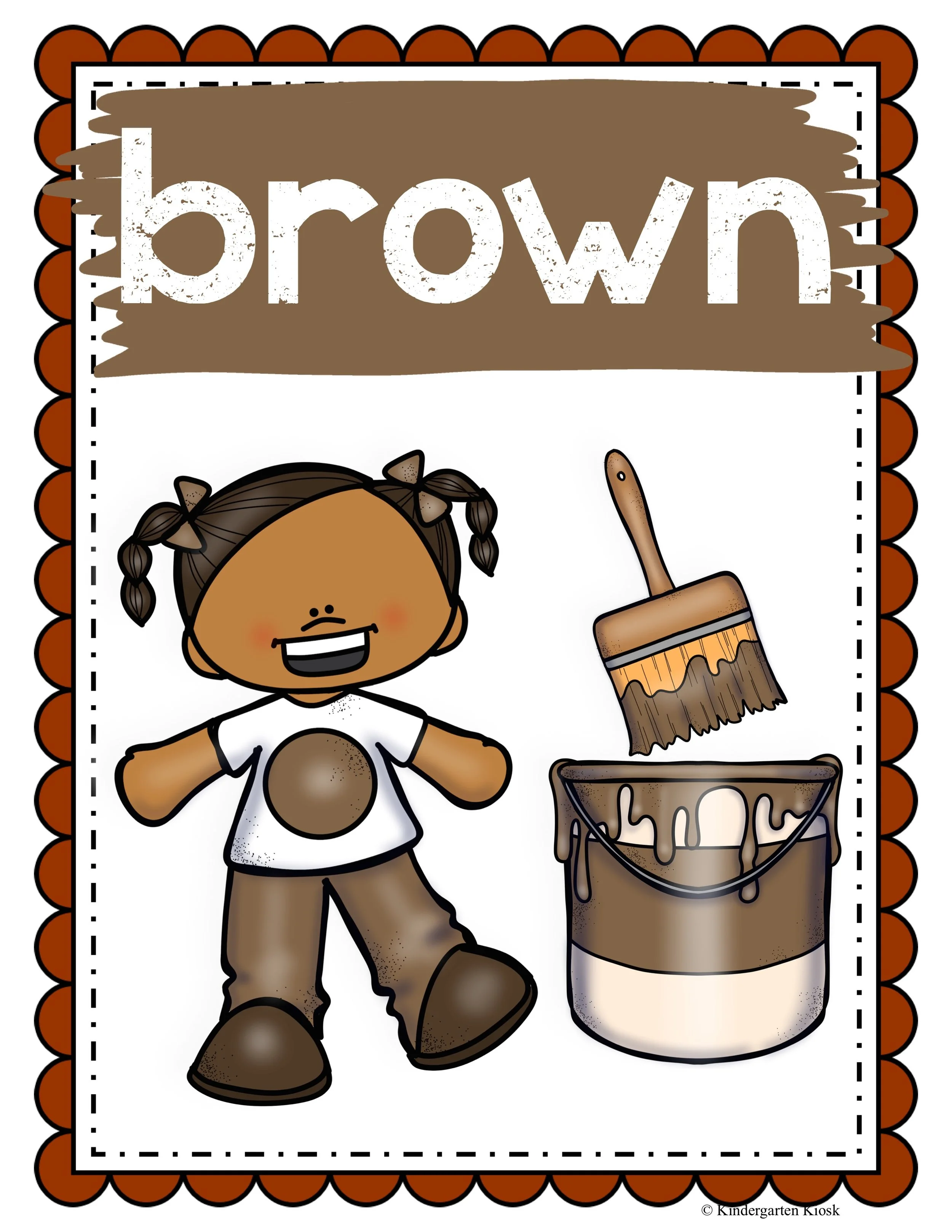Brown Color Objects Clipart