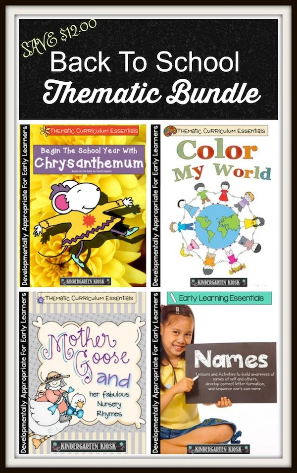 Back To School Thematic Bundle