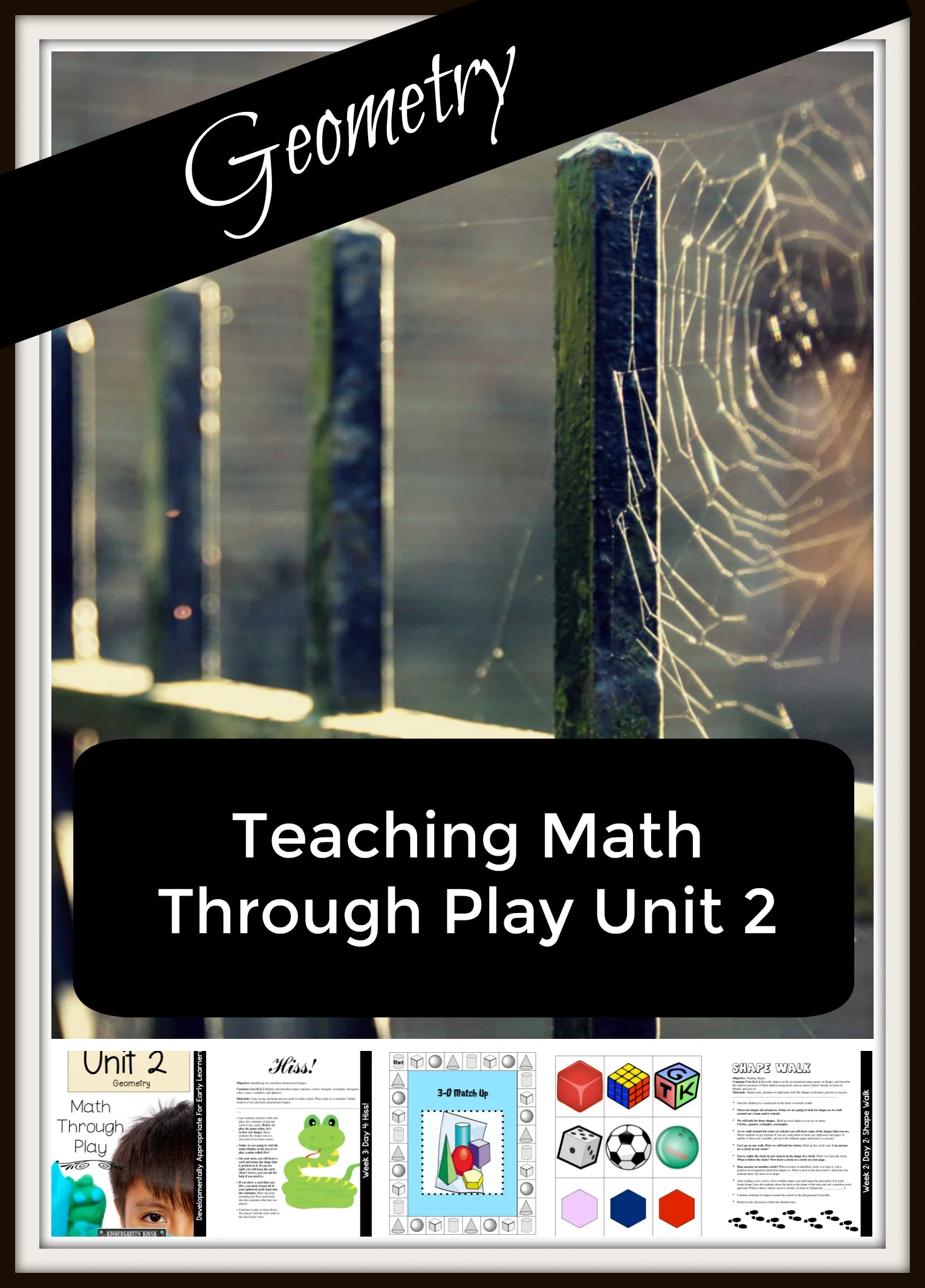 Kindergarten Math: Geometry Flat and 3D Shapes 
