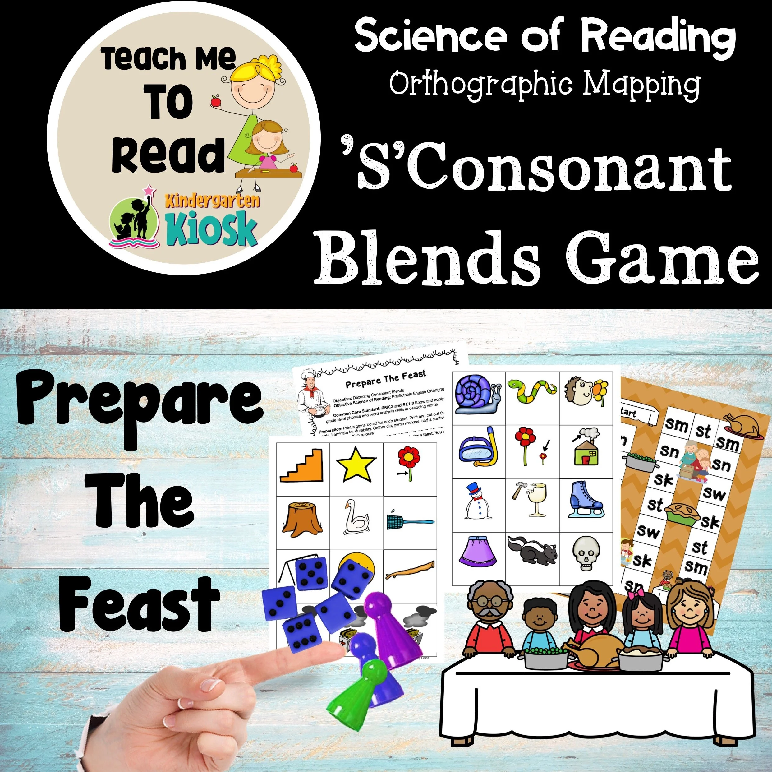 S Consonant Blends Game Science of Reading