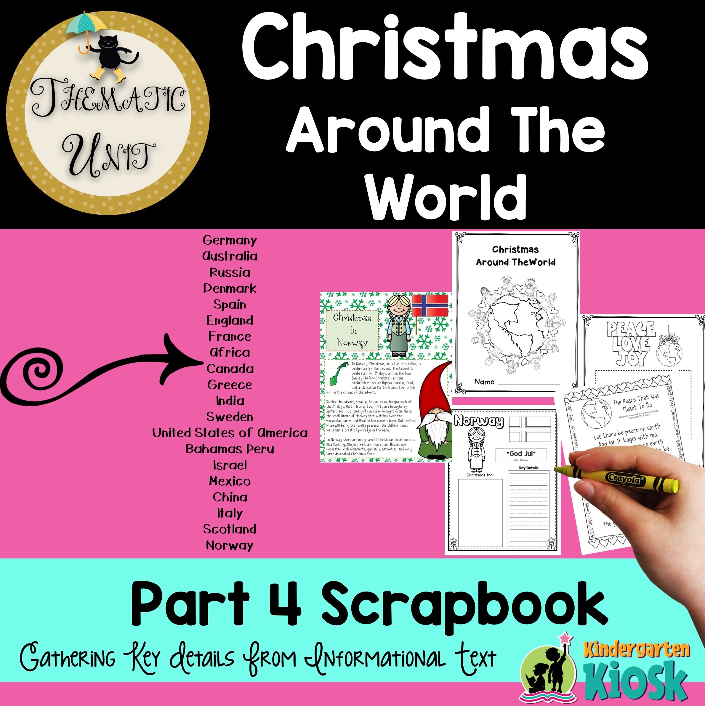 Activity　—　Kindergarten　Kiosk　Christmas　The　Thematic　Around　World　Scrapbook