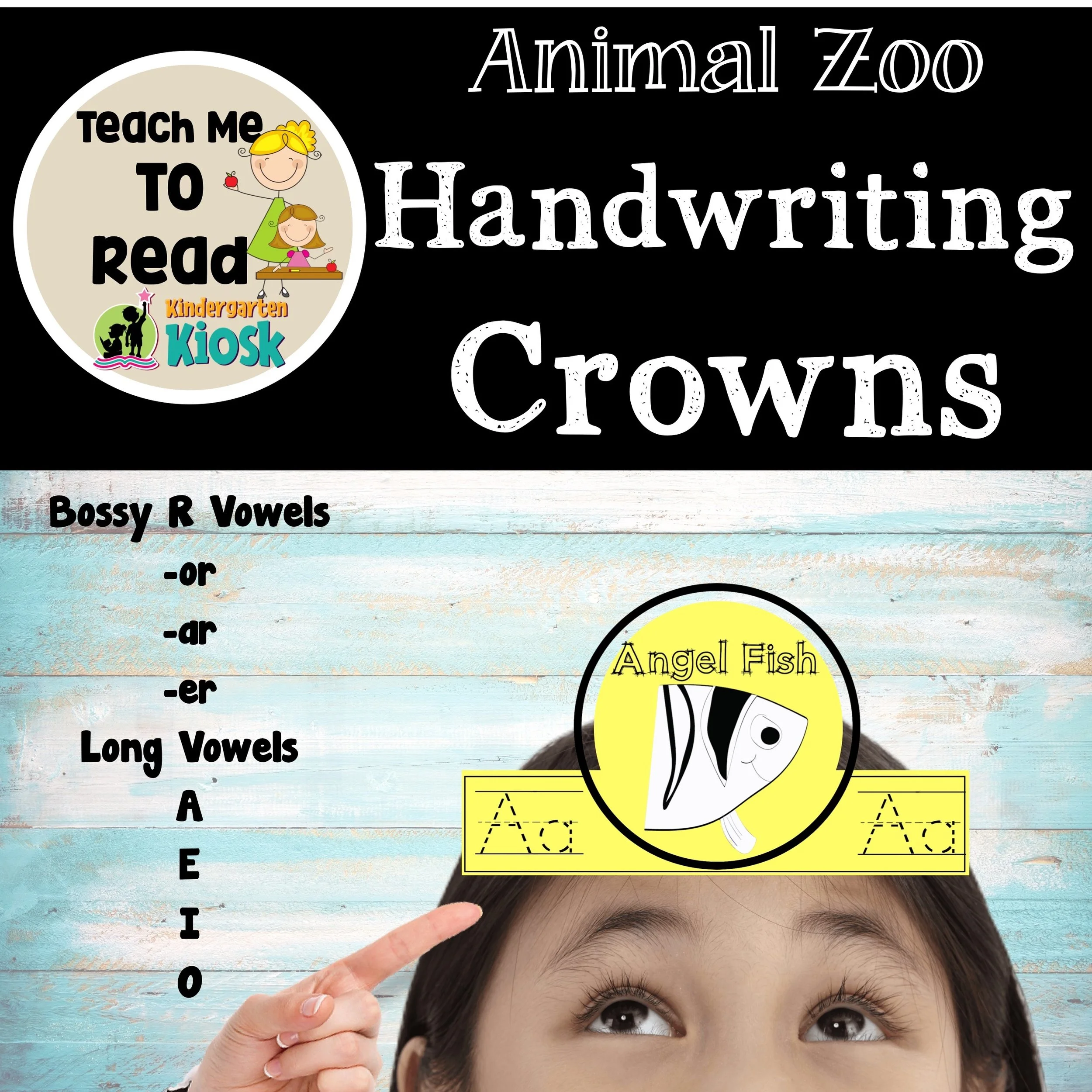 Long Vowel/R-Controlled Crown Headbands Alphabet Zoo Phonics — Kindergarten  Kiosk
