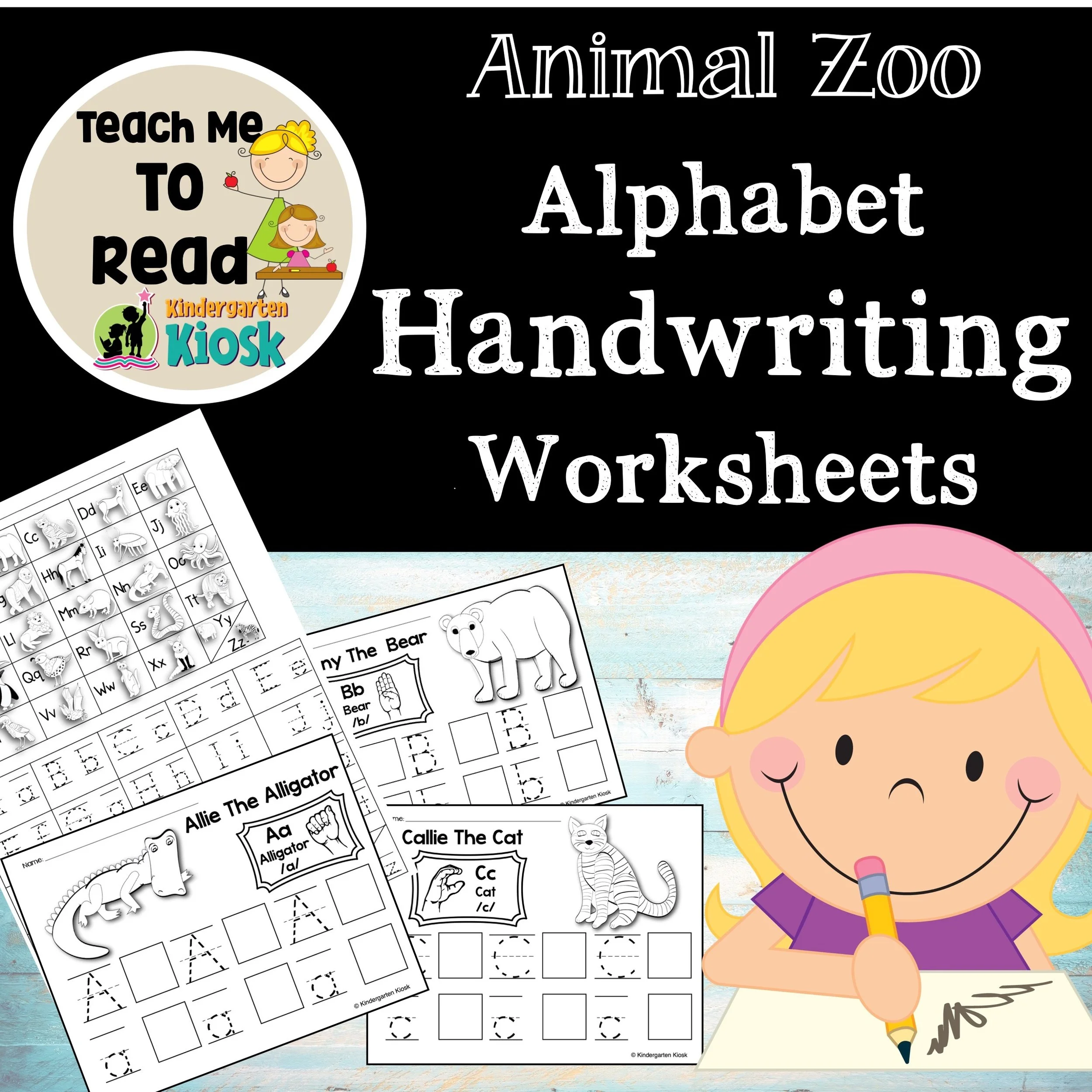 Alphabet Handwriting Worksheets Alphabet Zoo Phonics
