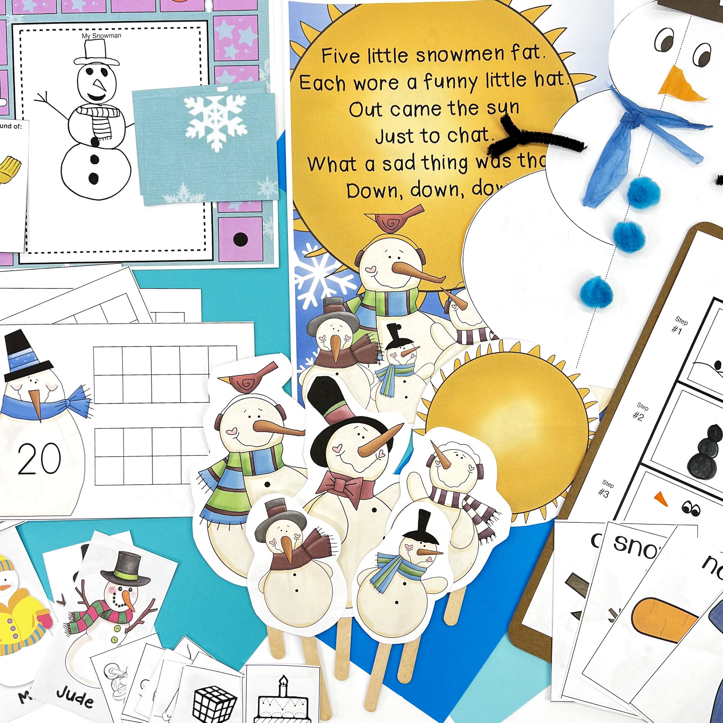 Build a Snowman Board Game