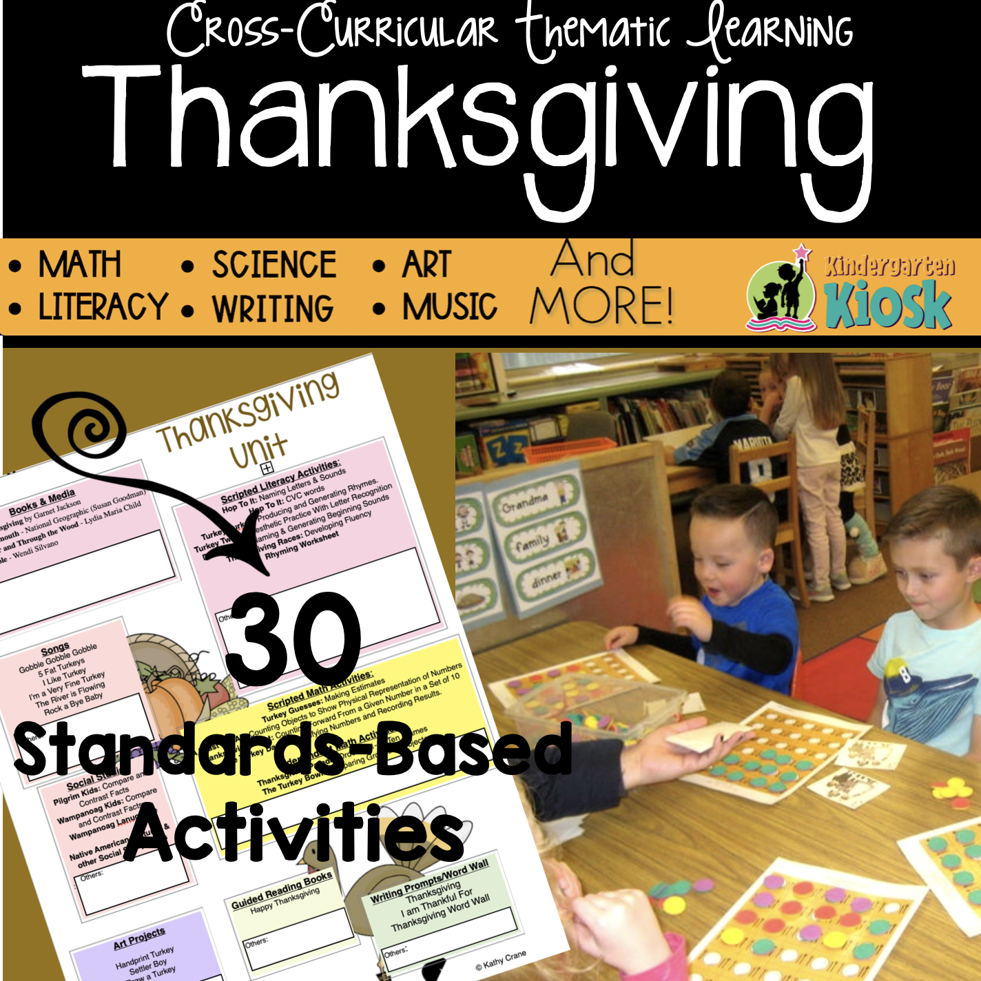 Thanksgiving Thematic Unit — Kindergarten Kiosk