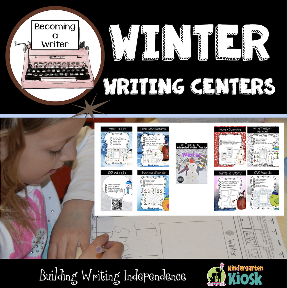 Winter Writing Center Activities and Worksheets