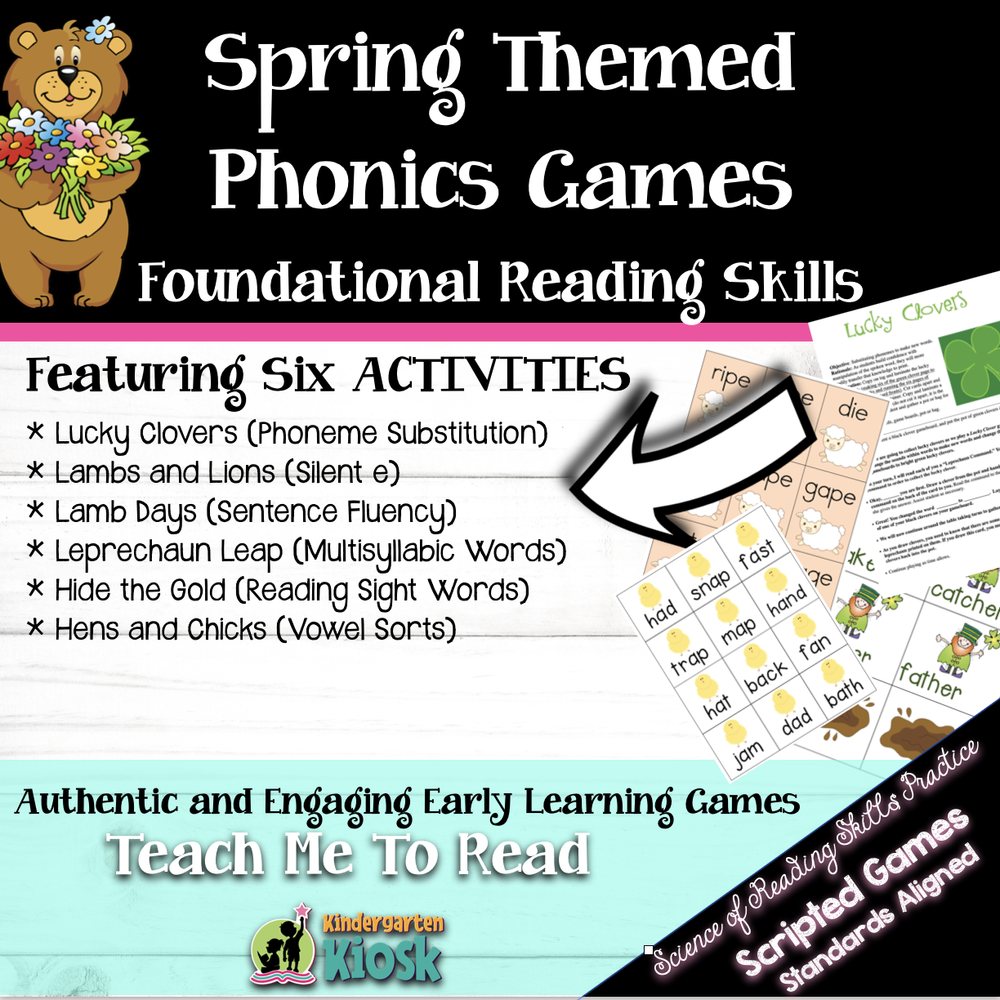 Phonics Games Spring Themed