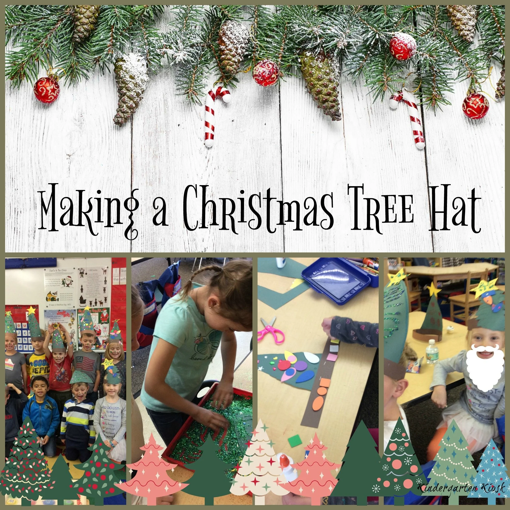 Simple Christmas Tree Hat