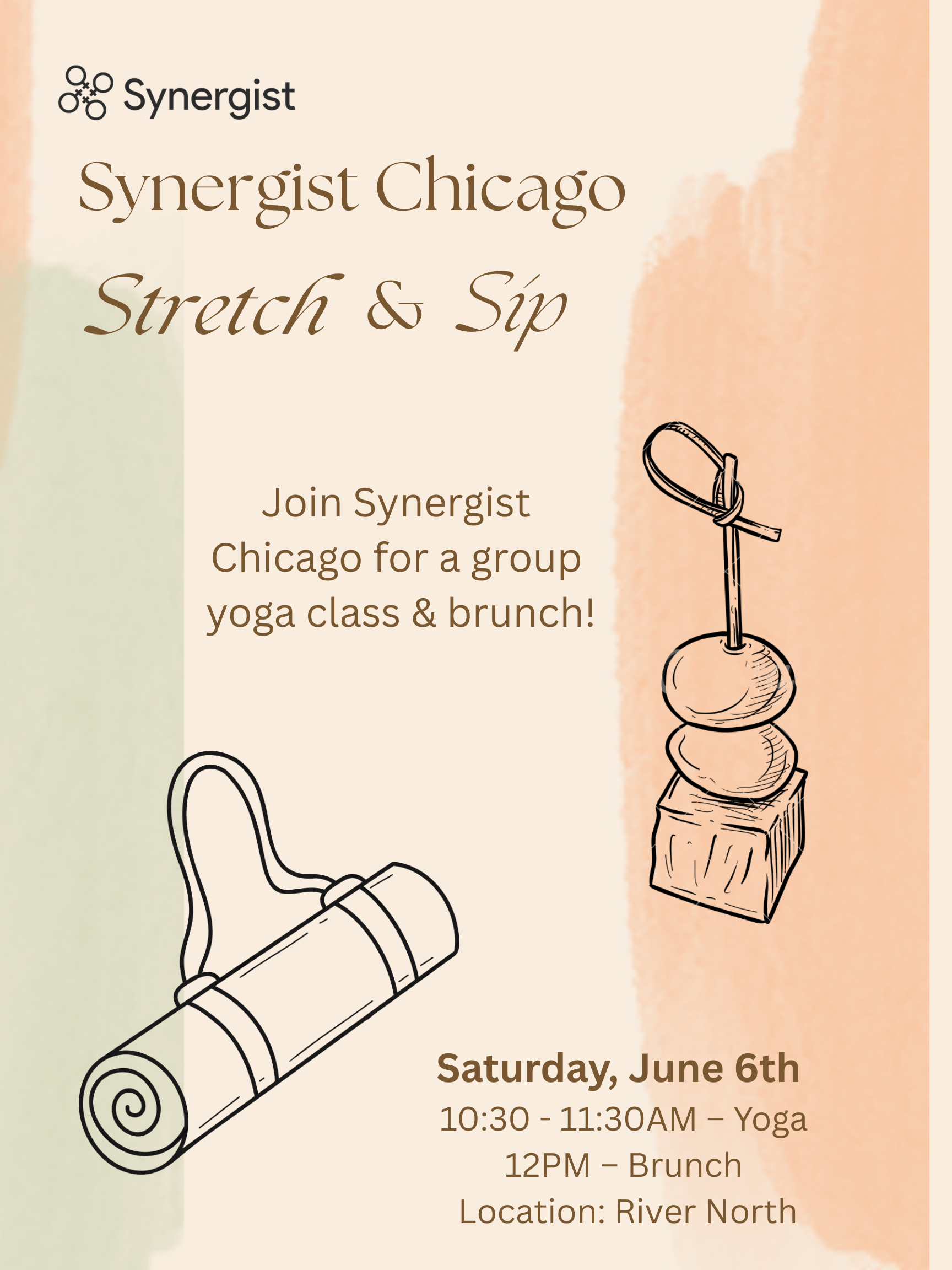 Synergist Chicago | Stretch &amp; Sip