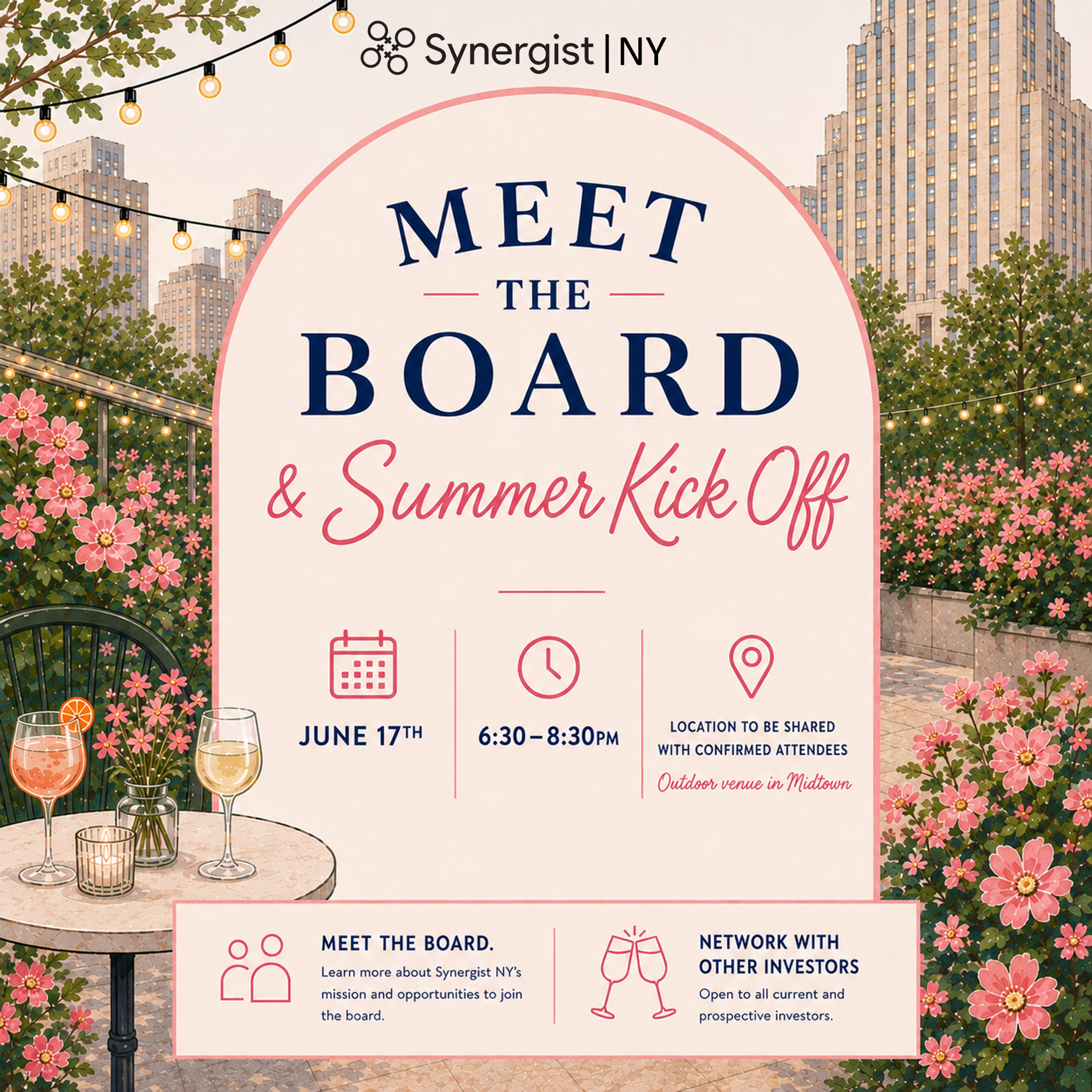 Synergist NY | Summer Kickoff + Meet the Board
