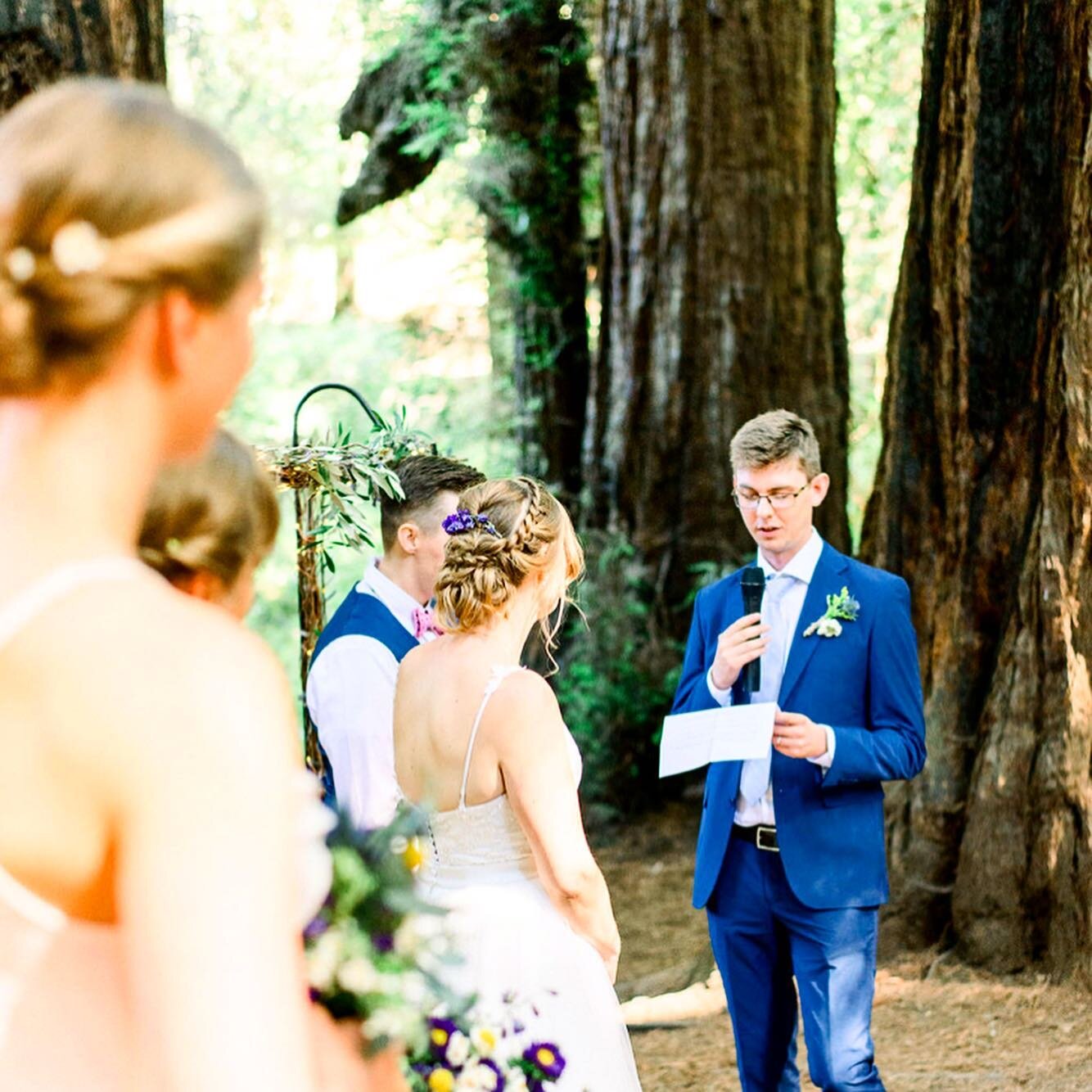 Ceremony in the redwoods 😍