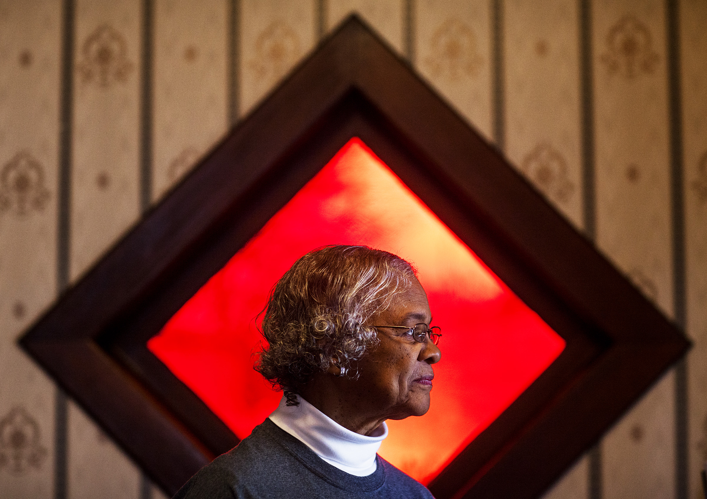 President of the board of the African American Heritage Center Alice Bailey poses for a photo on Wednesday, Feb. 24, 2016, in Franklin. 