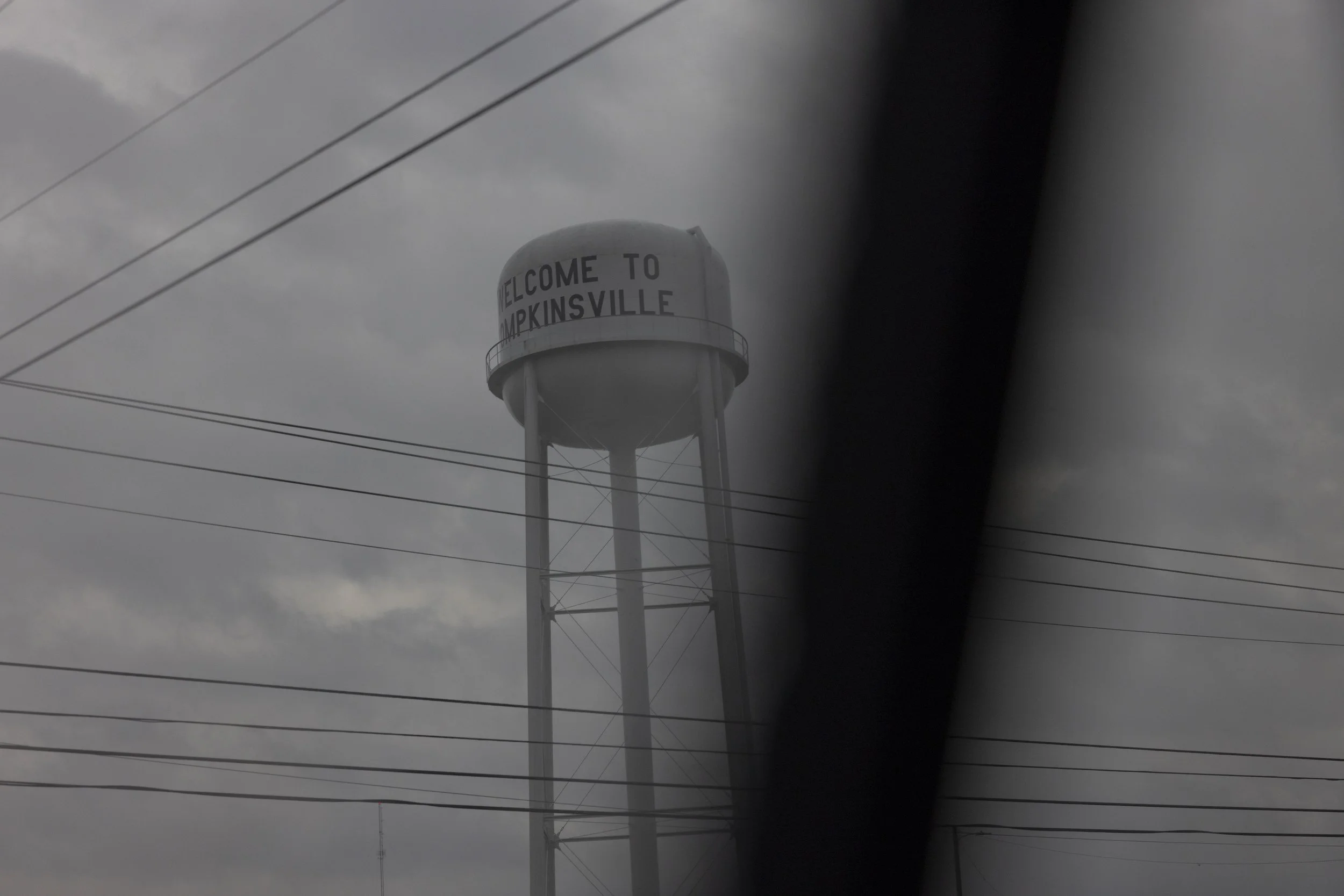  The Tompkinsville water tower in Comer’s home town on Wednesday, Feb. 15, 2023. (Austin Anthony for the New York Times) 