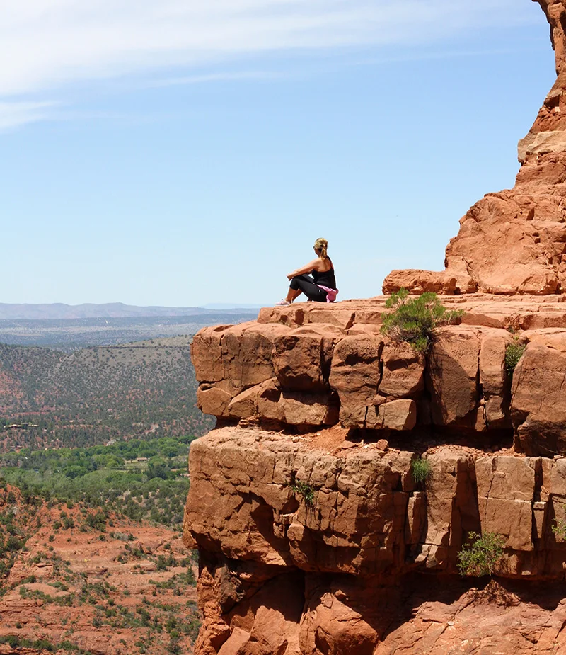 Tip top of Cathedral Rock Trail. Views were out of this world.