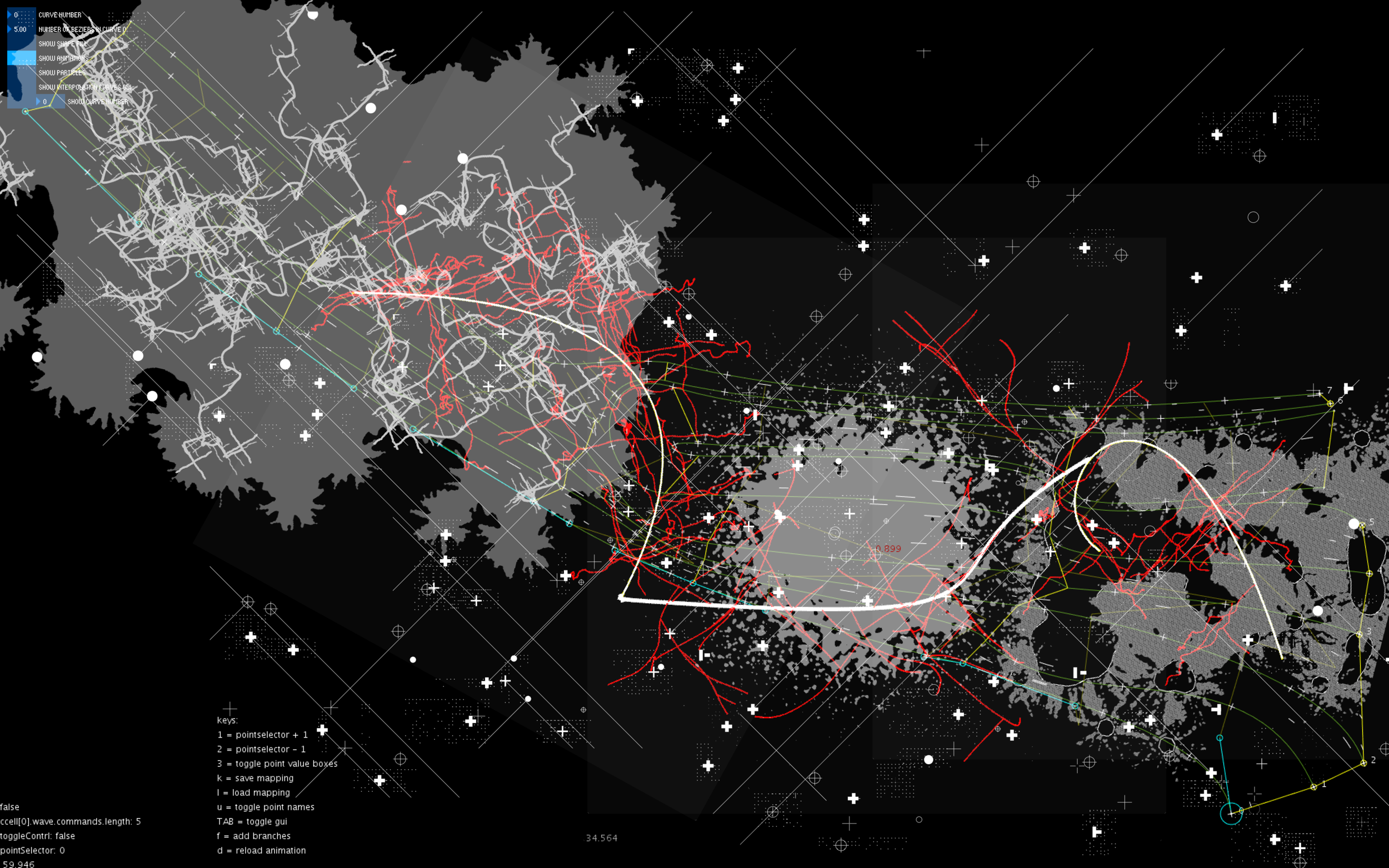 Mapping installation ATLASTREE @ Espoo Visual Festival, Träskända 