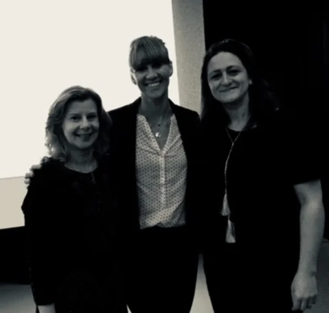 Sally Keith (left), Sarah Hall and Clare Lee (right)