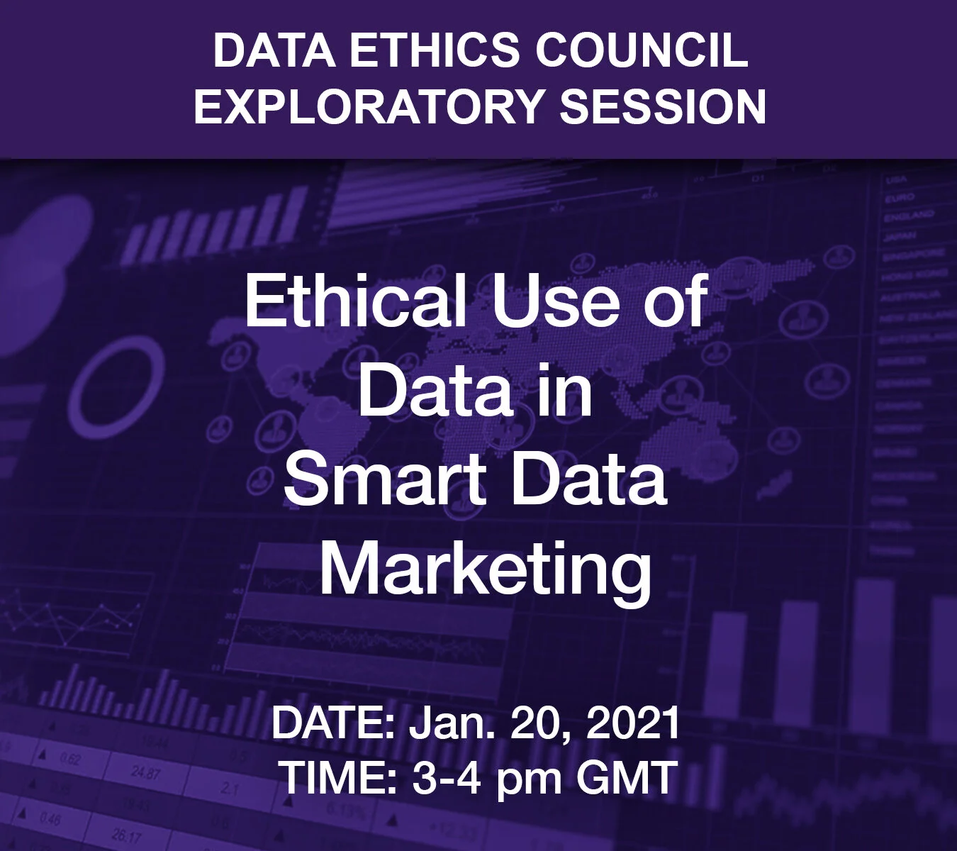  Following our I-COM Summit Experience, we are excited to discuss a potential new I-COM Council on the Ethical Use of Data in Smart Data Marketing on Jan. 20, 2021, at 3-4 pm GMT.    Register here   