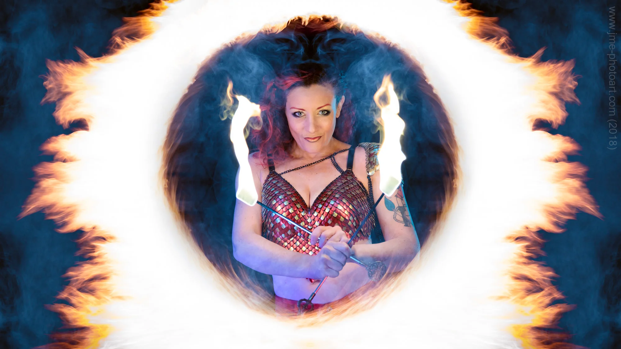 ‘Ring of fire’ - Model: Red Sarah December 2018
