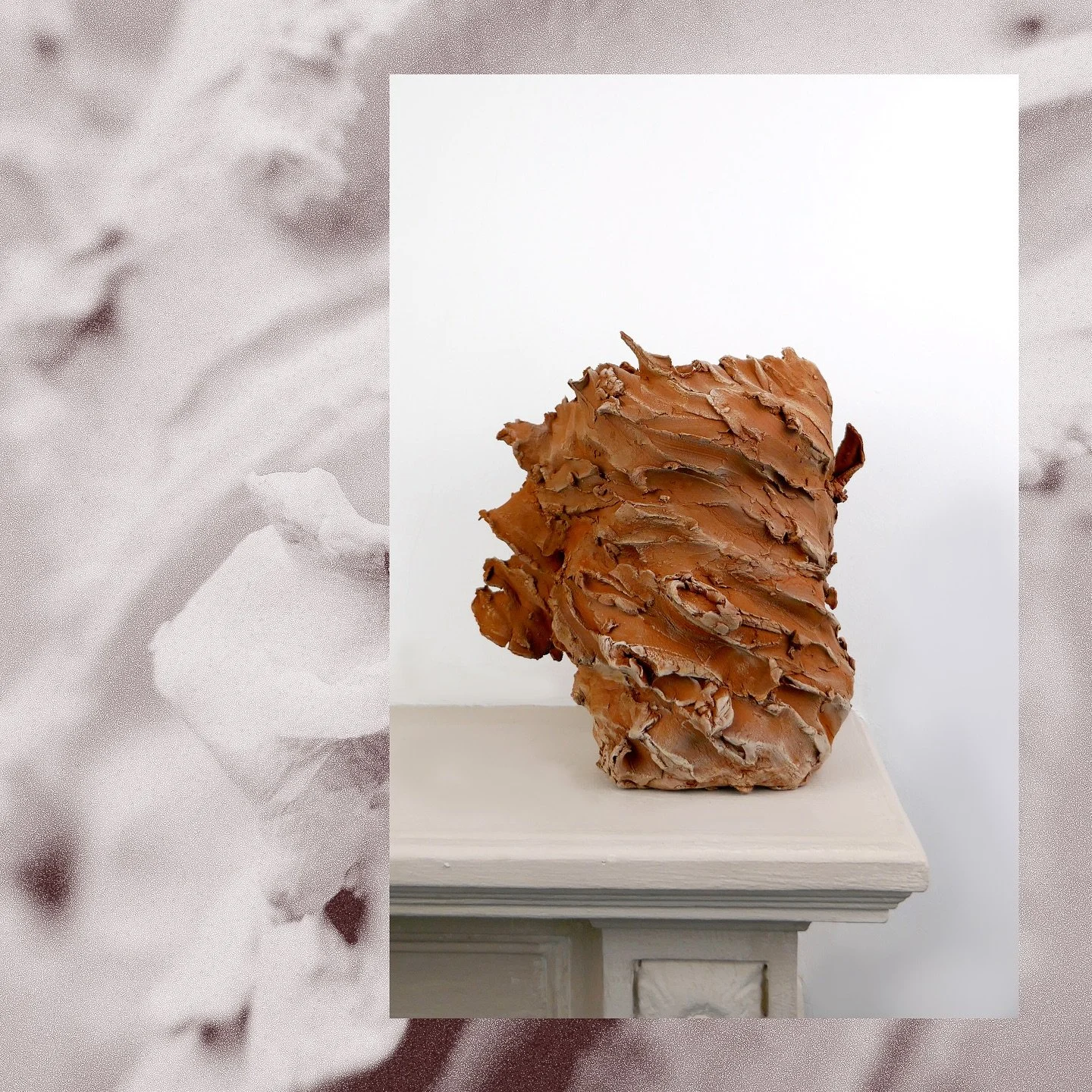 New piece, working in a new clay for me; London clay , straight from the ground (South East London - thanks to Sensei @jim.gladwin for providing it) . 
I&rsquo;m showing this and other vessels made from the same material, alongside porcelain pieces, 