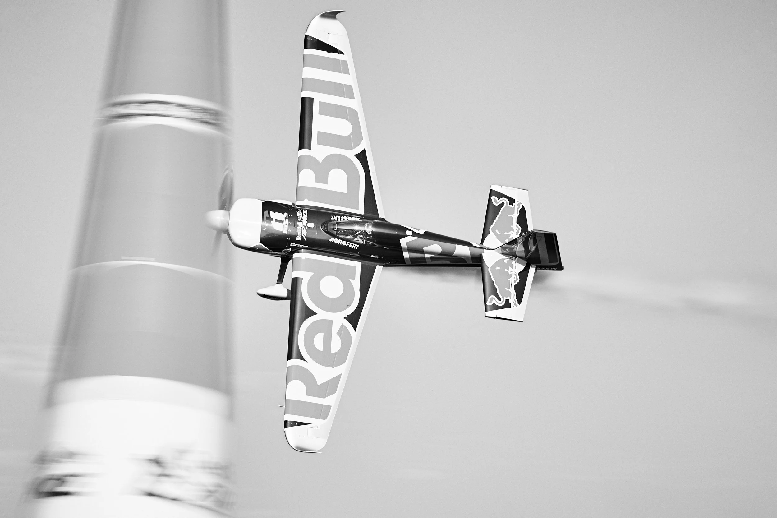 Martin Sonka of the Czech Republic performs during qualifying day at the eighth round of the Red Bull Air Race World Championship at Indianapolis Motor Speedway, United States on October 14, 2017.