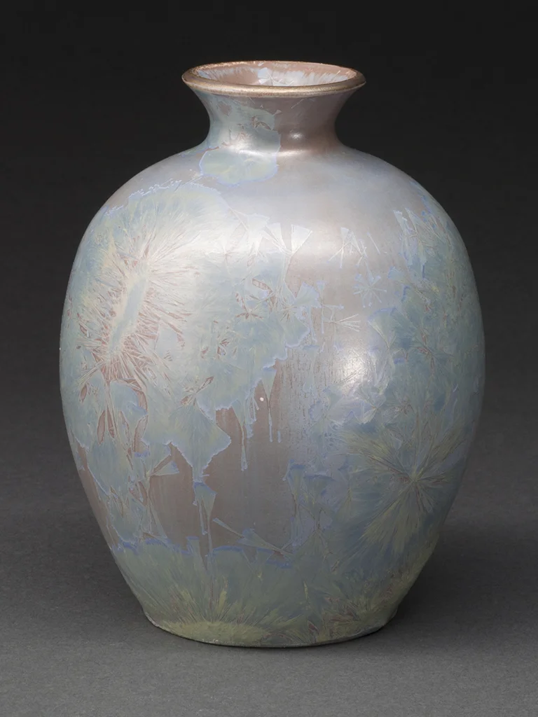 Small Crystalline Glazed Porcelain Bottle