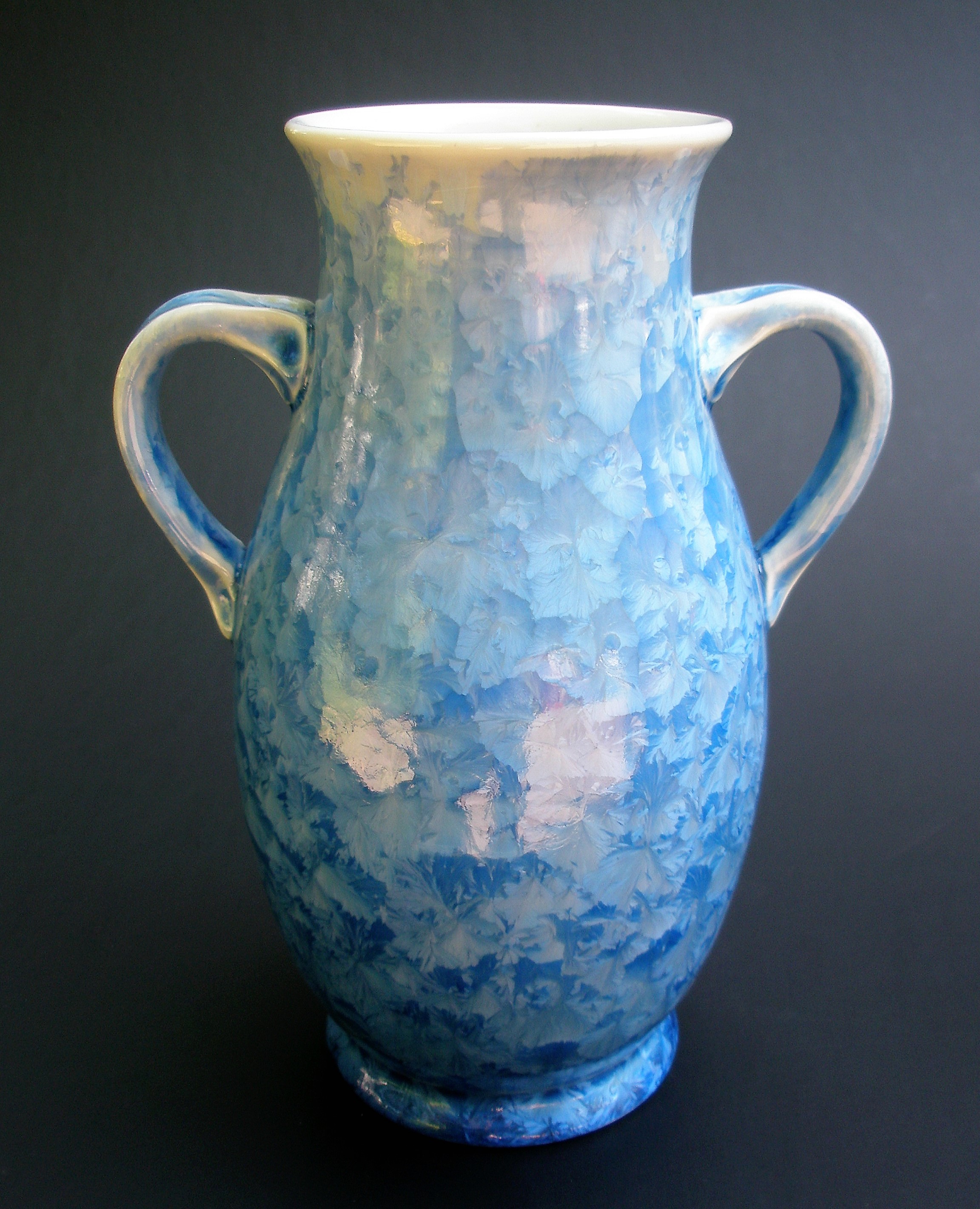 Small Crystalline Glazed Amphora