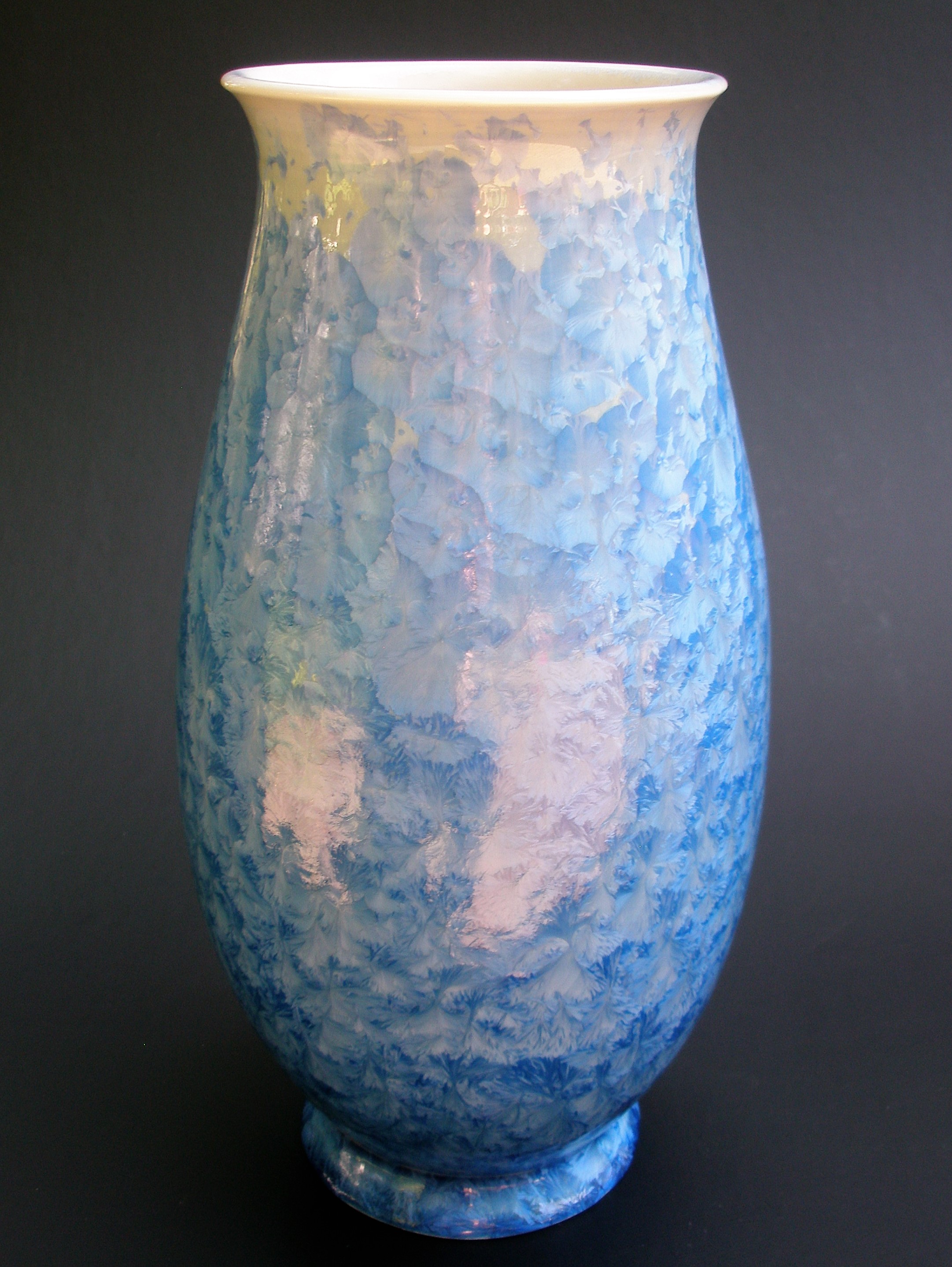 Large Crystalline Glazed Vase